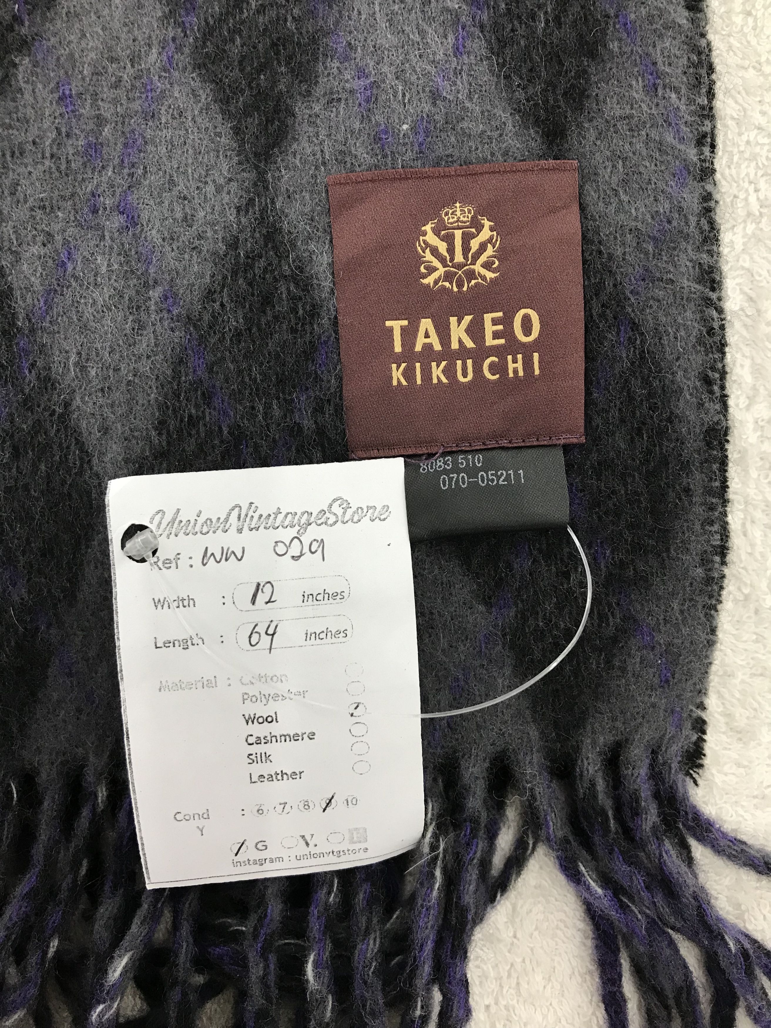 Takeo Kikuchi Takeo Kikuchi Scarf / Muffler / Neckwear - WW029 Size ONE SIZE - 4 Thumbnail