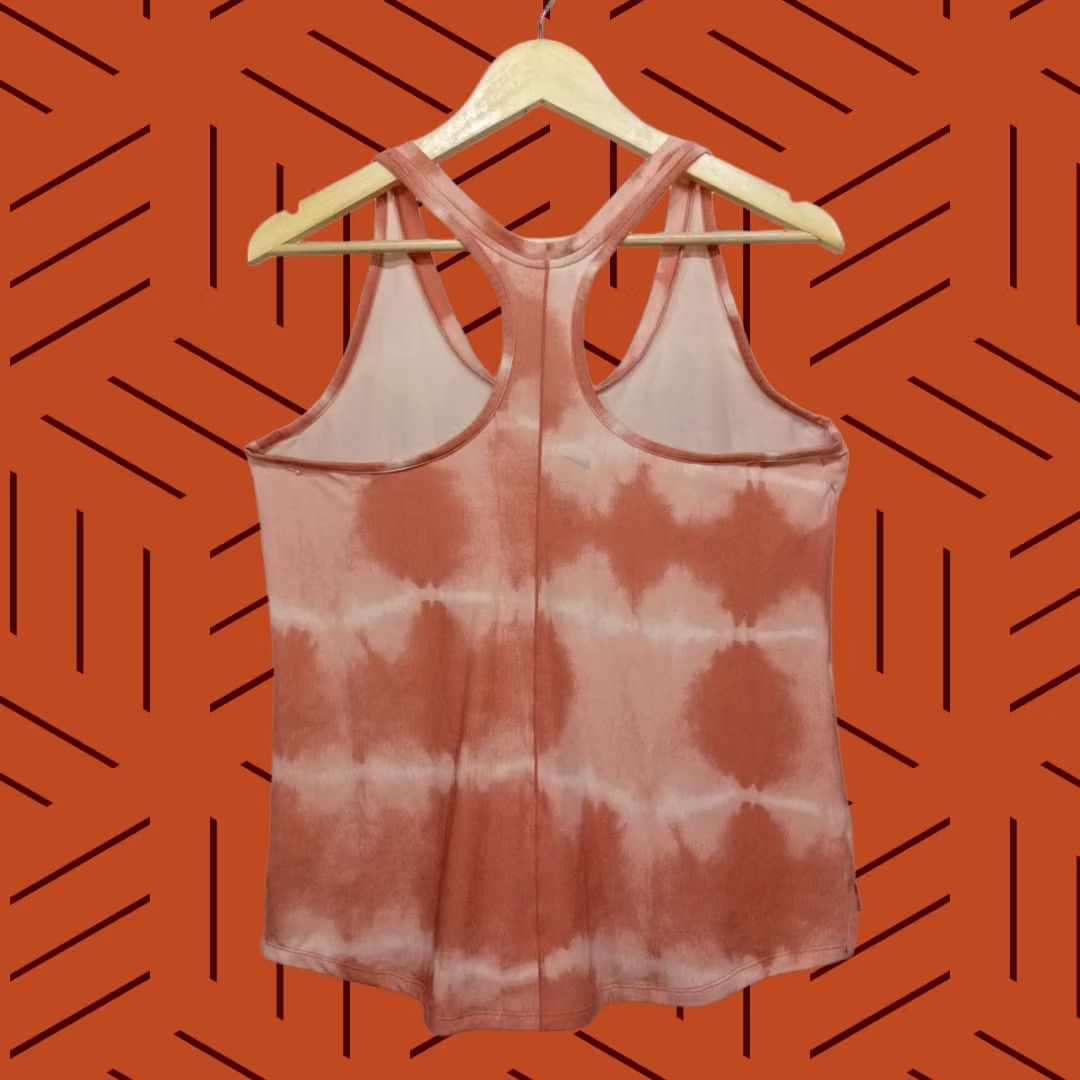 Nike Nike Dri-FIT Tie-Dye Tank Top Size L Orange Knit Sleeveless Size L / US 10 / IT 46 - 1 Thumbnail