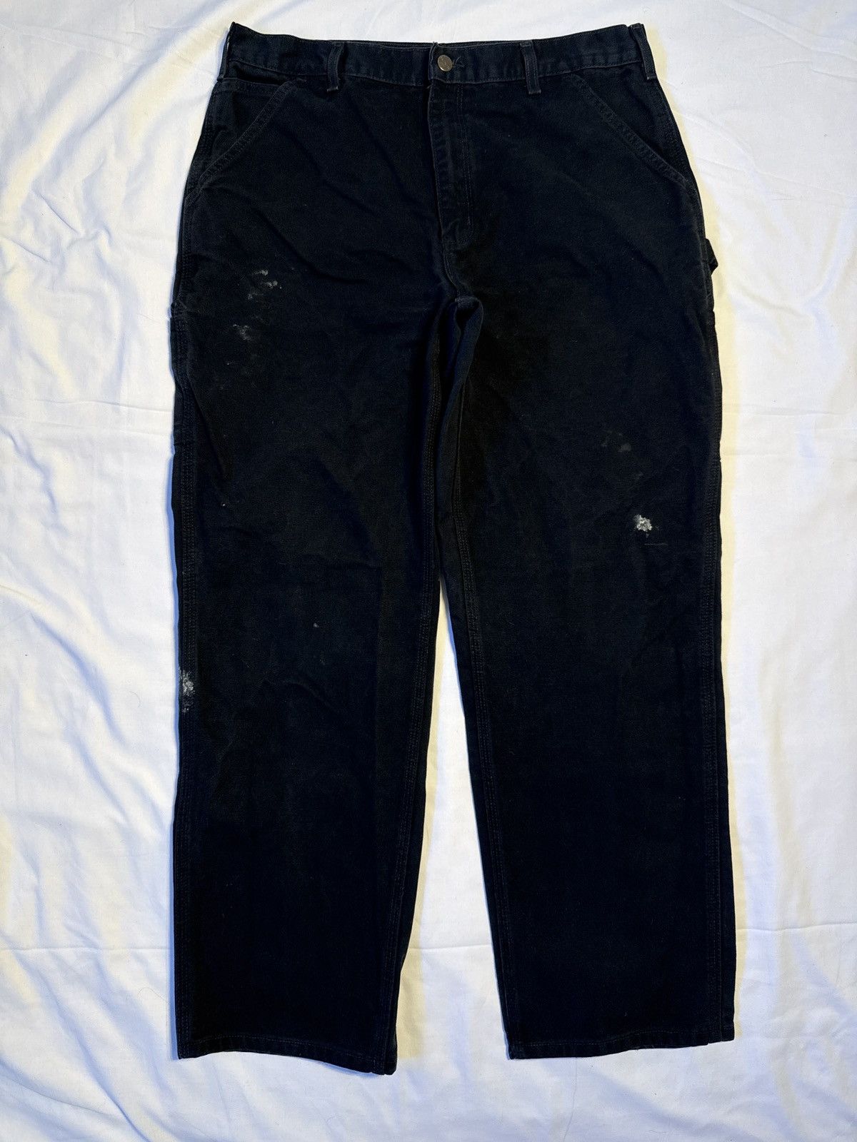 Carhartt Vintage Carhartt Black Carpenter Work Pants Size US 34 / EU 50 - 2 Thumbnail