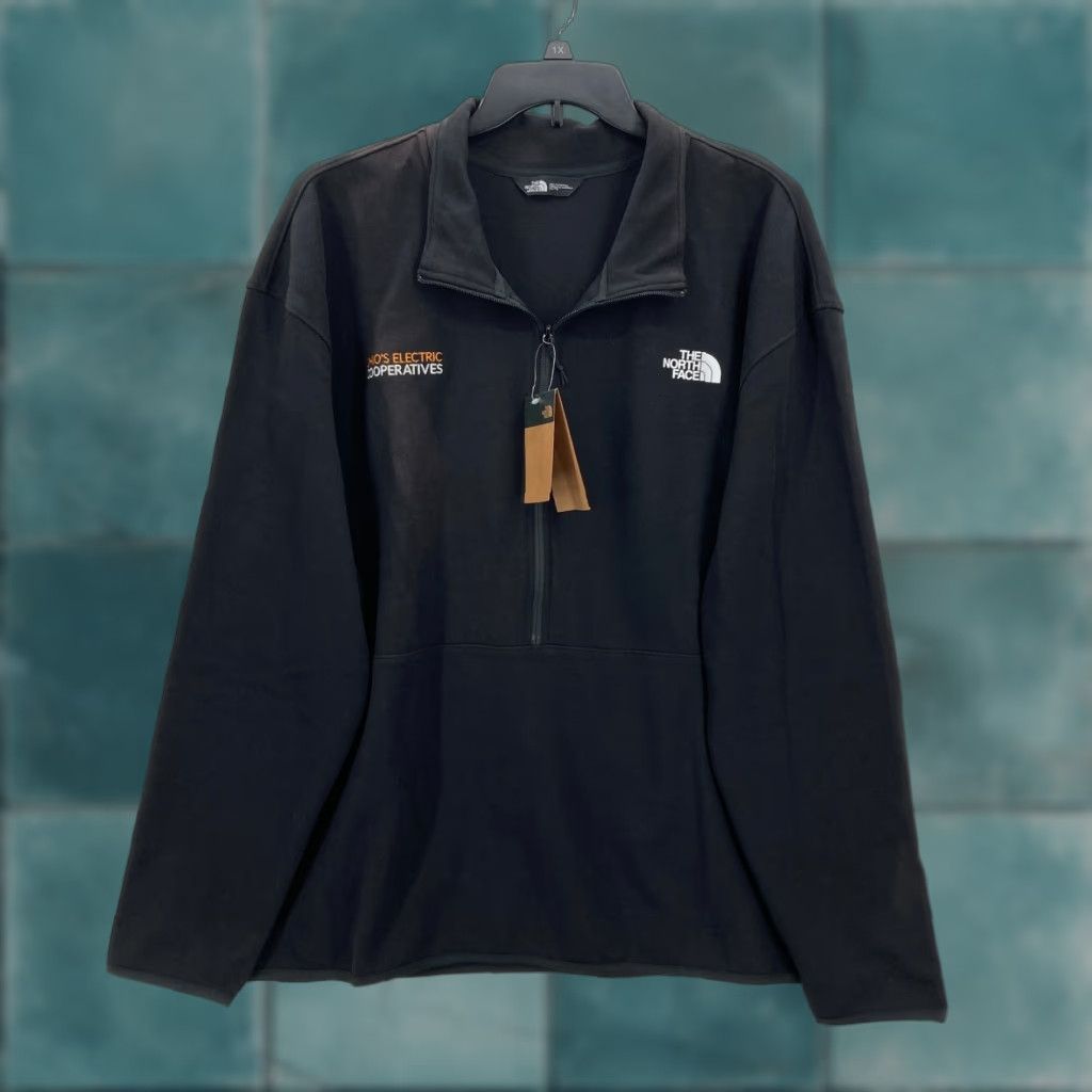 The North Face The North Face Double Knit Pullover Jacket Mens 2XL Black 1/2 Zip Mock Neck NWT Size US XXL / EU 58 / 5 - 1 Thumbnail