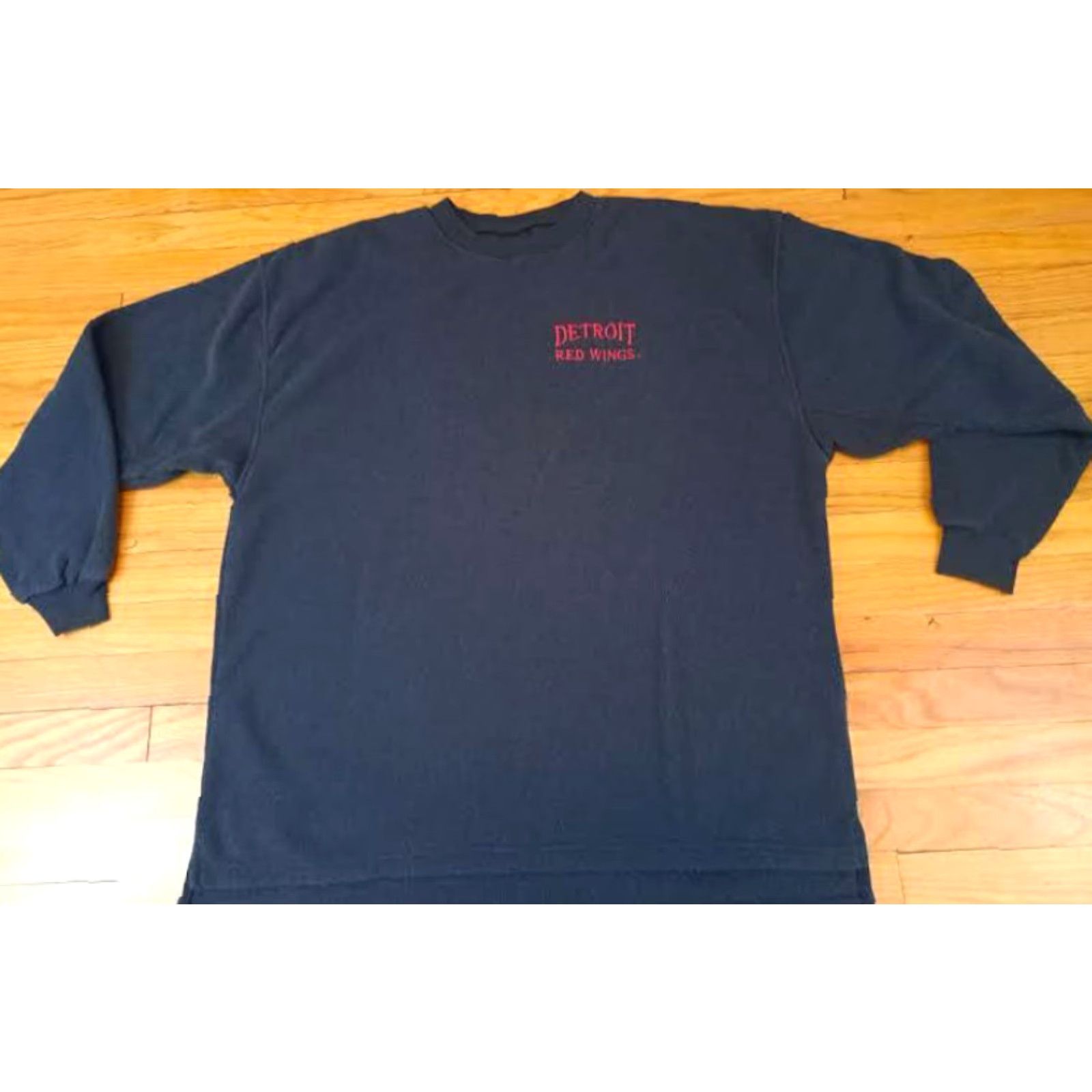 Chalk Line VINTAGE Chalk Line Detroit Red Wings Hockey Sweatshirt Black 2XL Mens Pullover Canvas Terrycloth Sweatshirt Size US XXL / EU 58 / 5 - 2 Thumbnail
