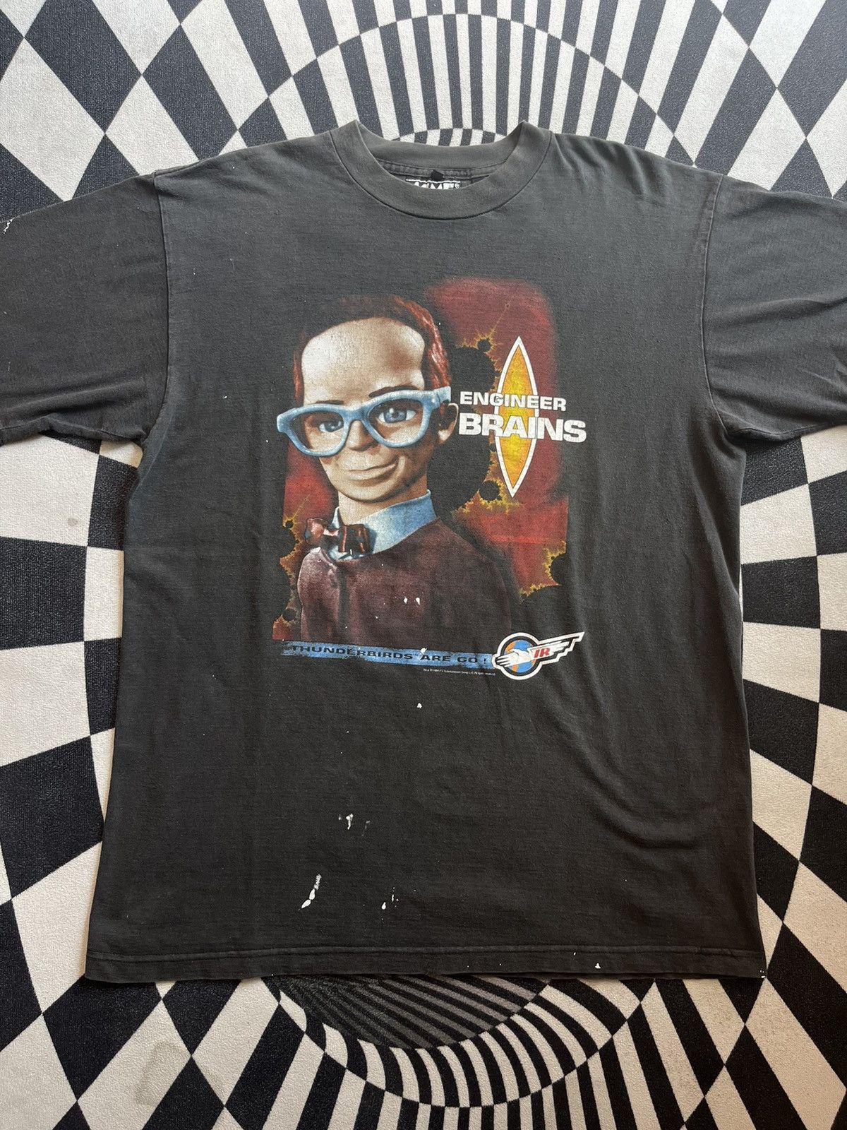 Arts & Science Vtg BRAINS Engineer In Thunderbirds Are Go 1994’s Tshirt Size US XL / EU 56 / 4 - 3 Thumbnail
