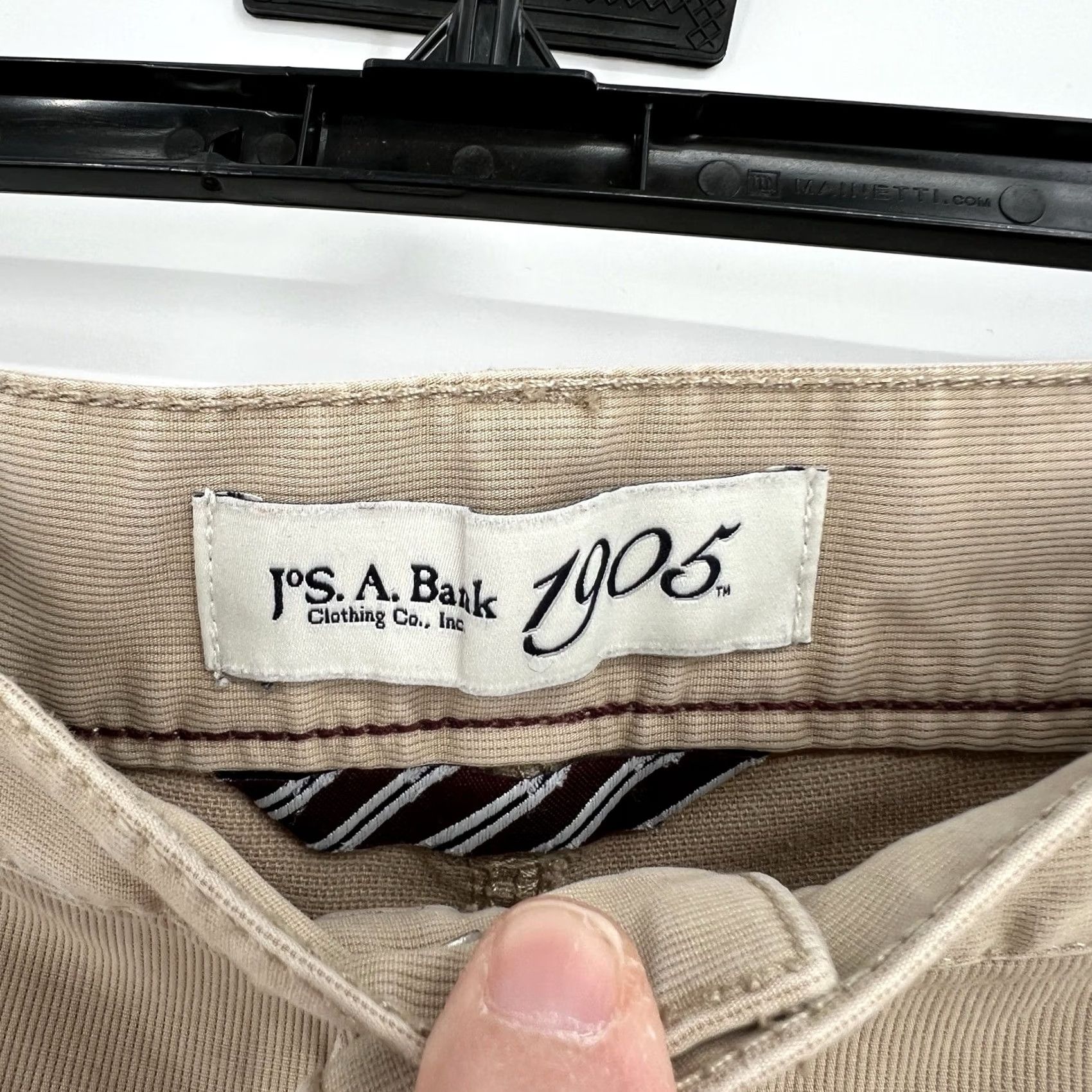 Vintage Joseph A. Bank Casual Pants 5 Pocket Beige 42x29 Men Flat Front Chino Mid Rise 29 Inseam Clothes Size US 42 / EU 58 - 4 Thumbnail