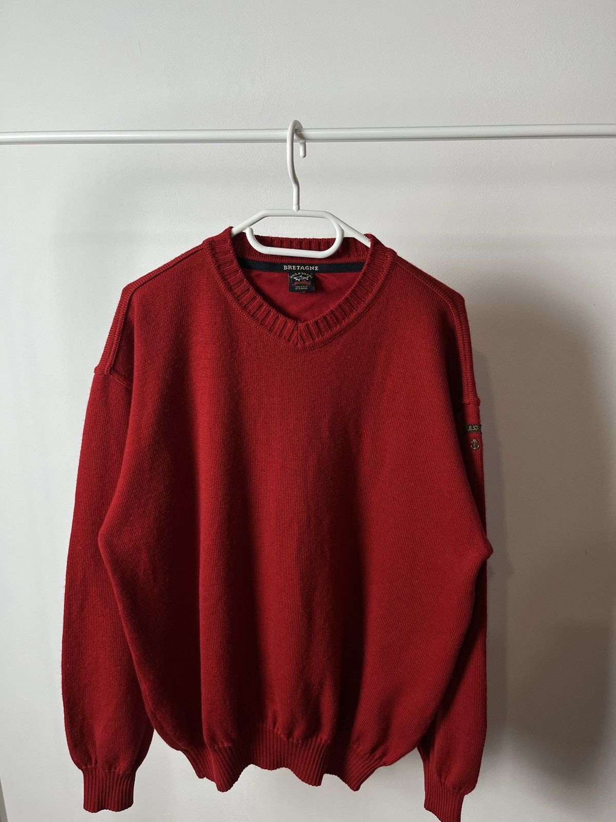 Paul & Shark × Vintage Vintage Paul Shark Heavy Knit Oversized Crew Neck Sweater Size US L / EU 52-54 / 3 - 3 Thumbnail