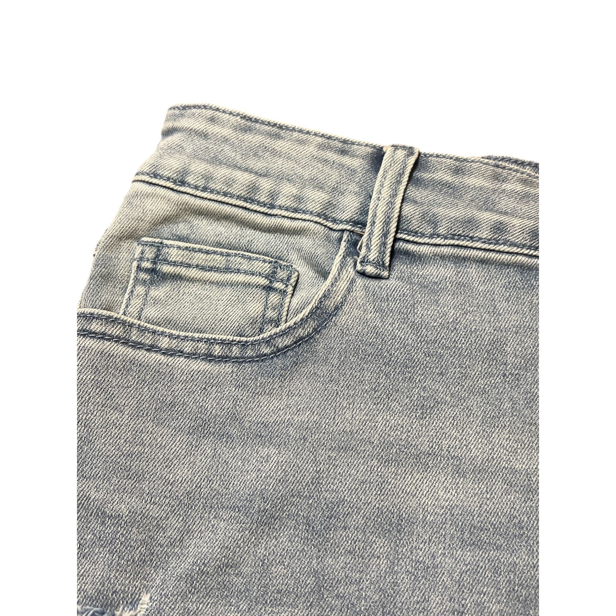 PRINCESS POLLY Princess Polly Cutoff Denim Distressed Jean Shorts Raw Hem S Size 27" / US 4 / IT 40 - 2 Thumbnail