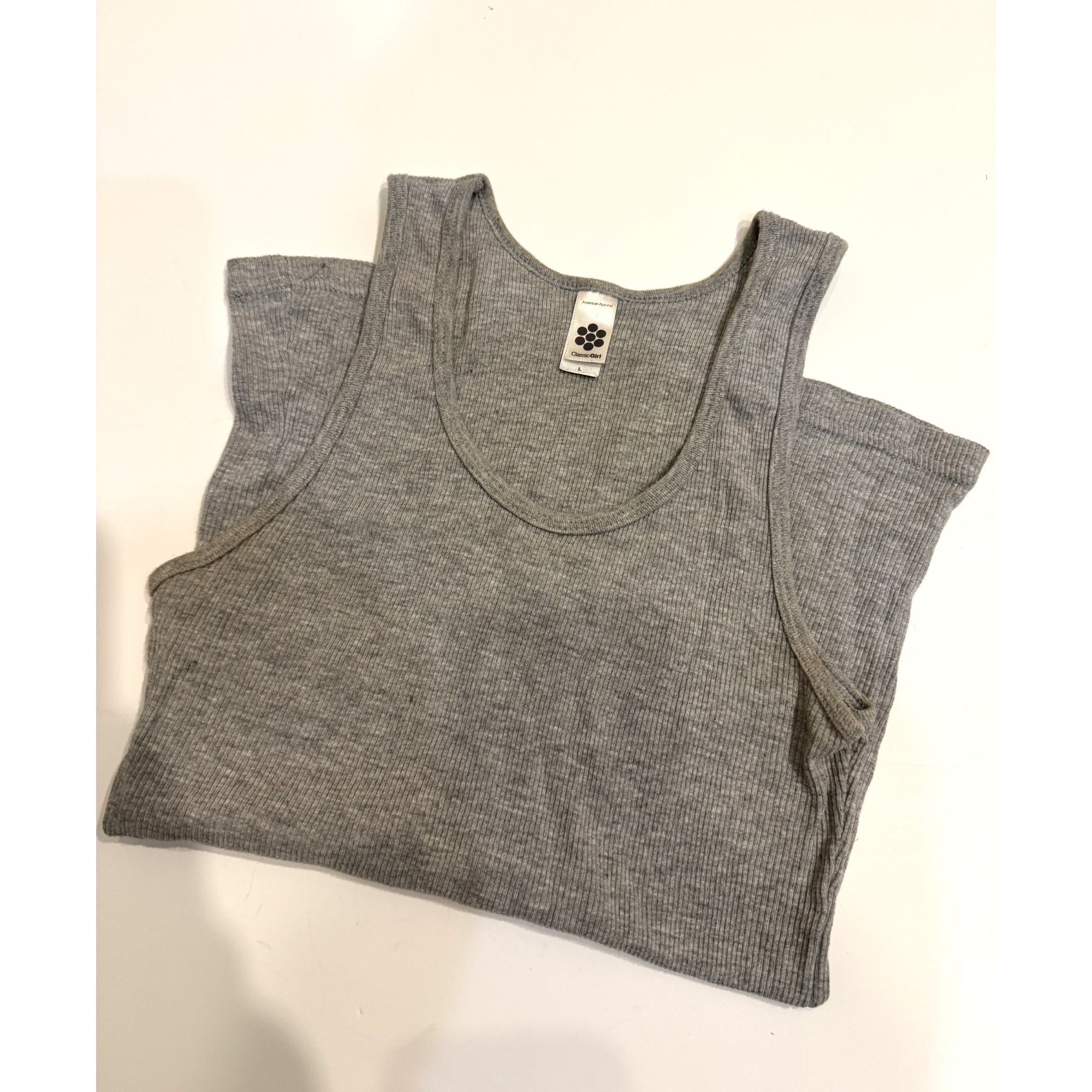 American Apparel American Apparel Classic Girl Size L Tank Top Grey Size L / US 10 / IT 46 - 3 Thumbnail