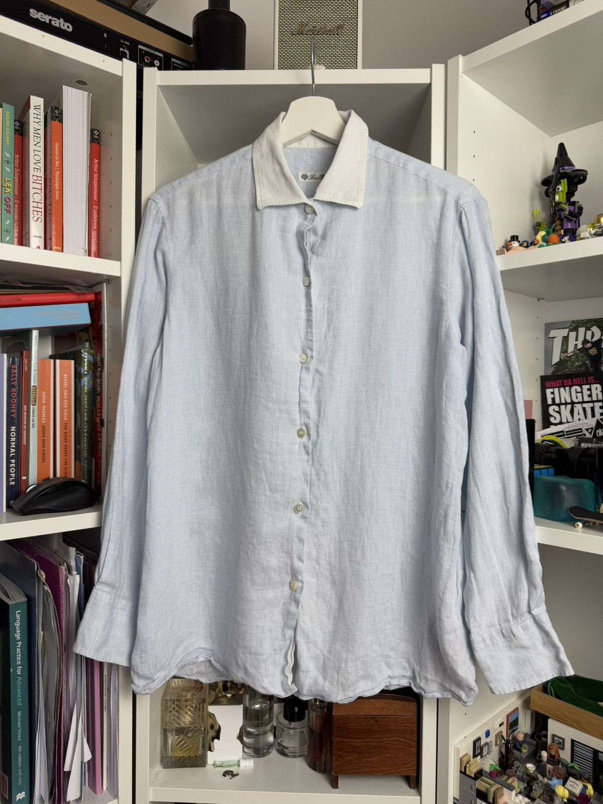 Designer × Loro Piana Loro Piana basic slim fit linen shirt XL designer old money Size US XL / EU 56 / 4 - 1 Thumbnail