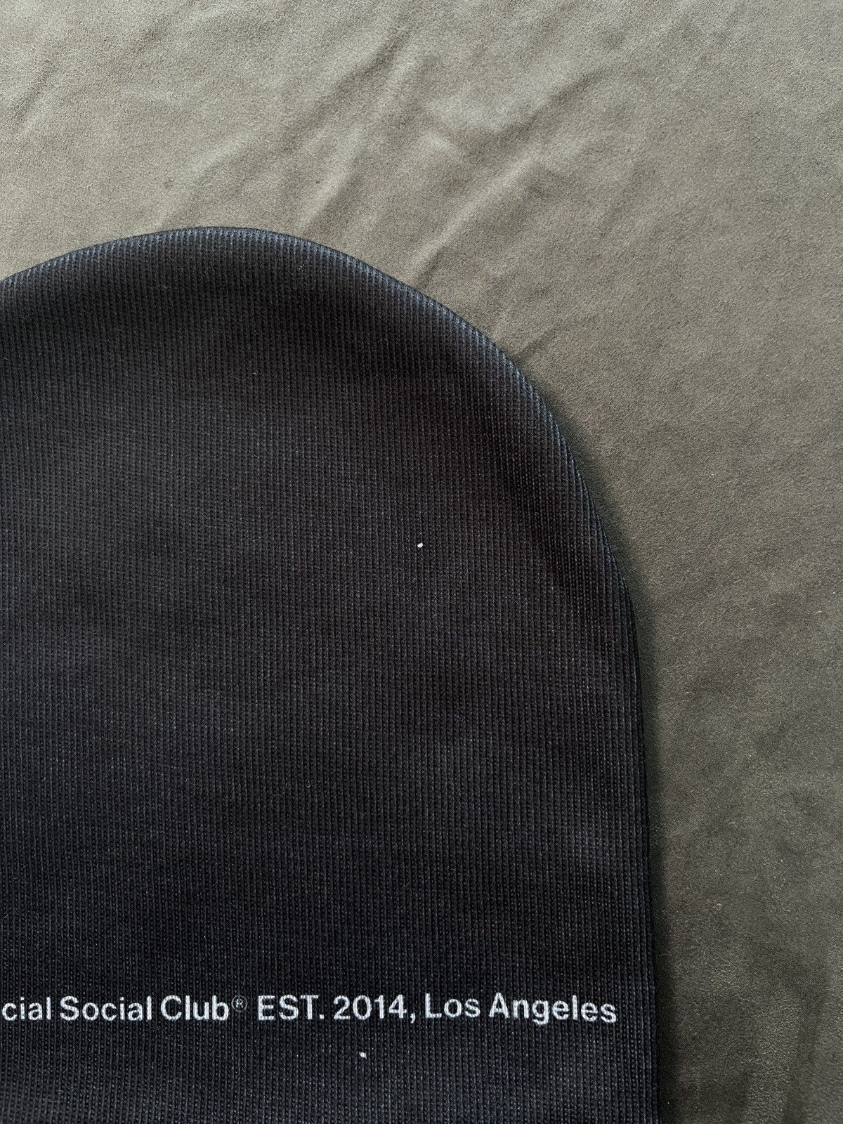 Japanese Brand Anti Social Socail Club ASSC Quivering Liquids Beanie OS BLK Size ONE SIZE - 6 Thumbnail