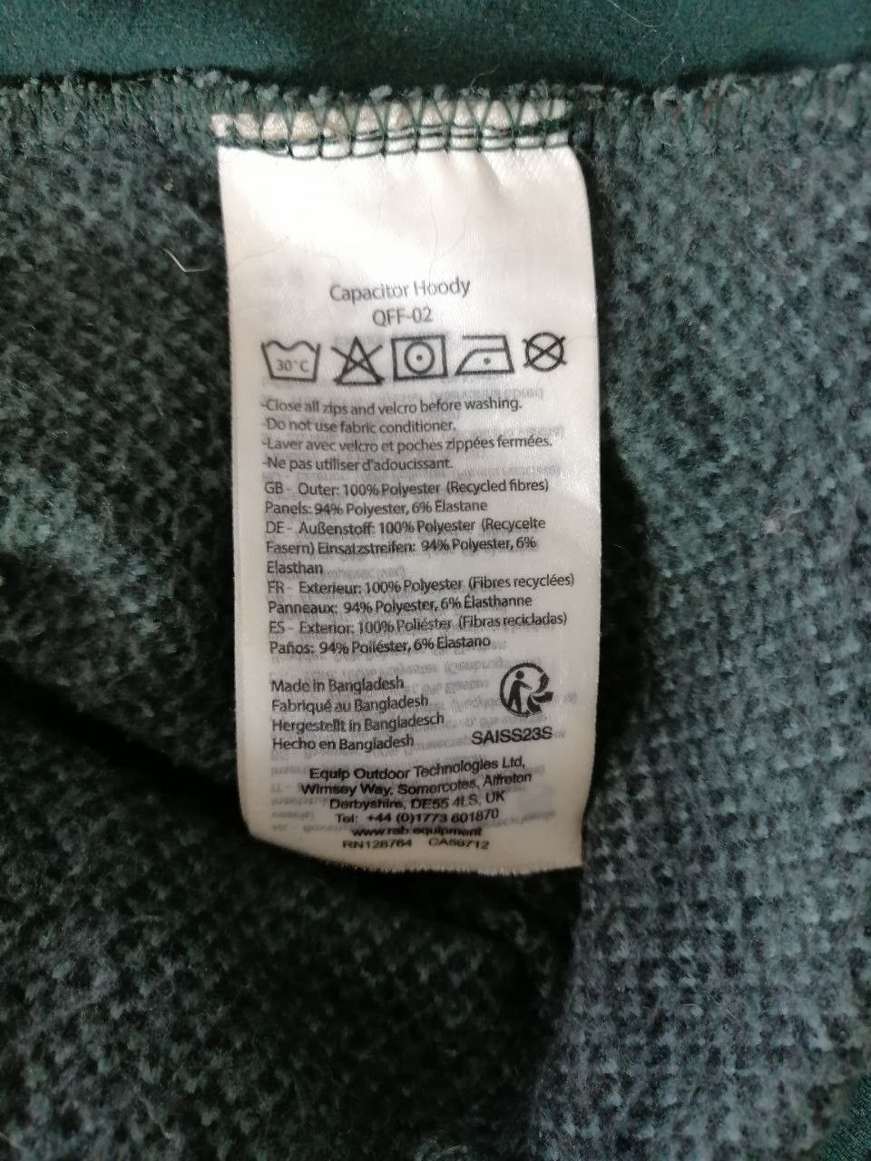 Rab RAB Quest Men's Hooded Fleece Jacket Size M Size US M / EU 48-50 / 2 - 7 Thumbnail