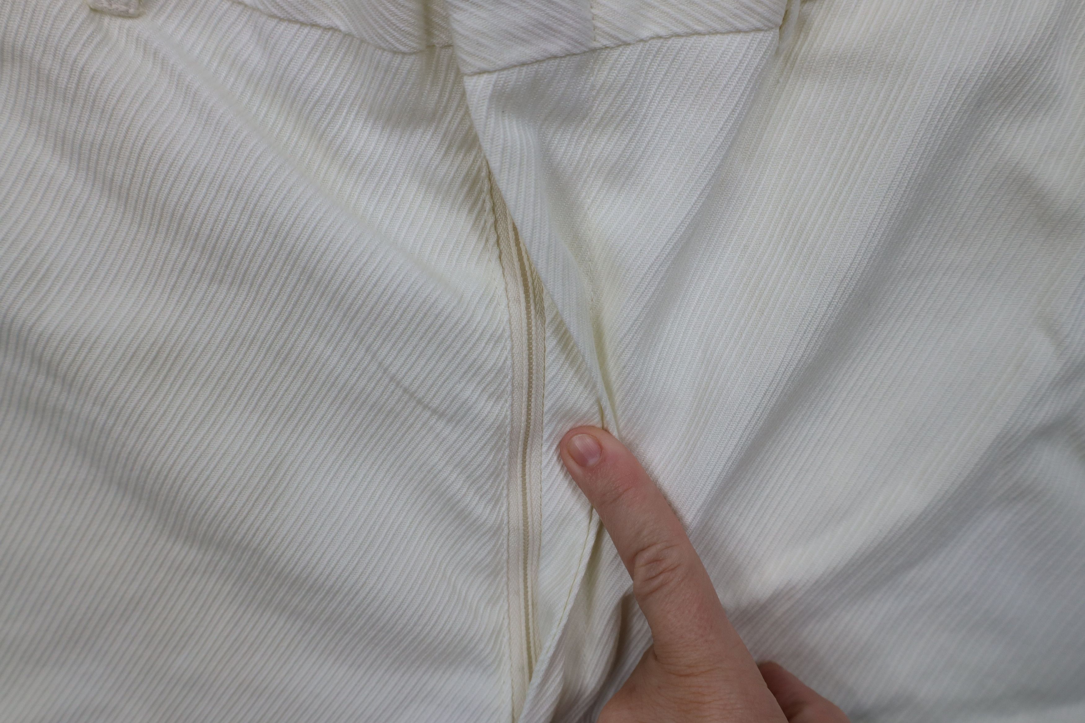 Vintage Vintage 70s Streetwear Whipcord Chino Shorts Cream USA Size US 34 / EU 50 - 5 Thumbnail