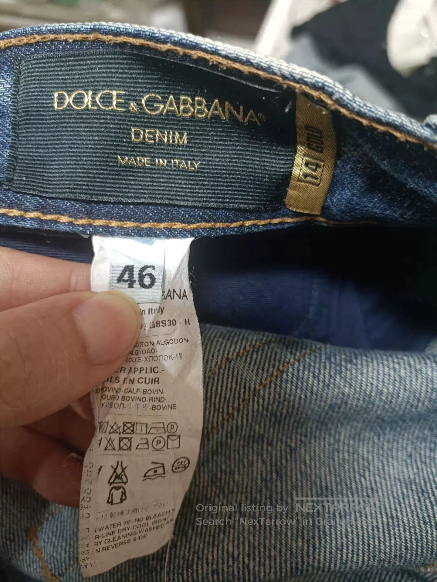 Dolce & Gabbana Dolce & Gabbana 14GOLD Distressed Jeans. Size US 30 / EU 46 - 9 Thumbnail