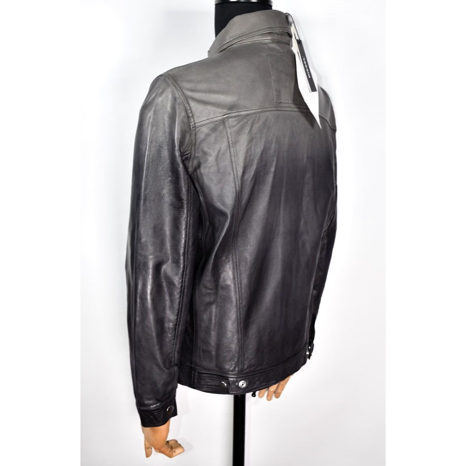 Diesel Diesel L-Nhill Sheepskin Jacket Mens M Leather Multicolor Biker Warm Winter Fall Spring 100% Leather New Casual Coat Shirt/Coat Size US M / EU 48-50 / 2 - 2 Thumbnail