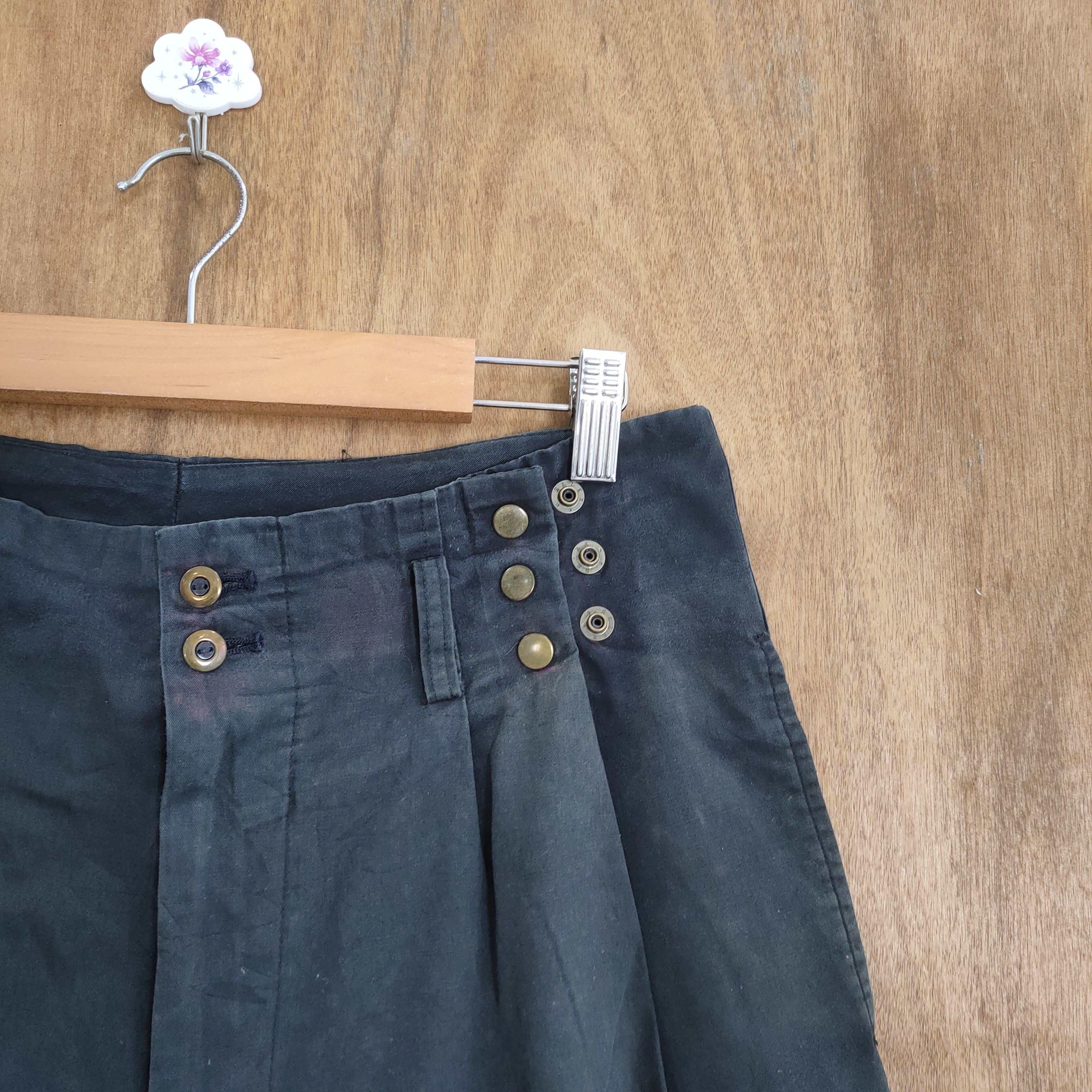Japanese Brand VINTAGE THREE TOP FADED BLACK TROUSER CHINO PANTS Size US 30 / EU 46 - 6 Thumbnail