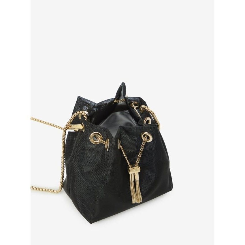 Jimmy Choo JIMMY CHOO Black Mesh Bon Bon Bag New & Authentic Size ONE SIZE - 4 Thumbnail