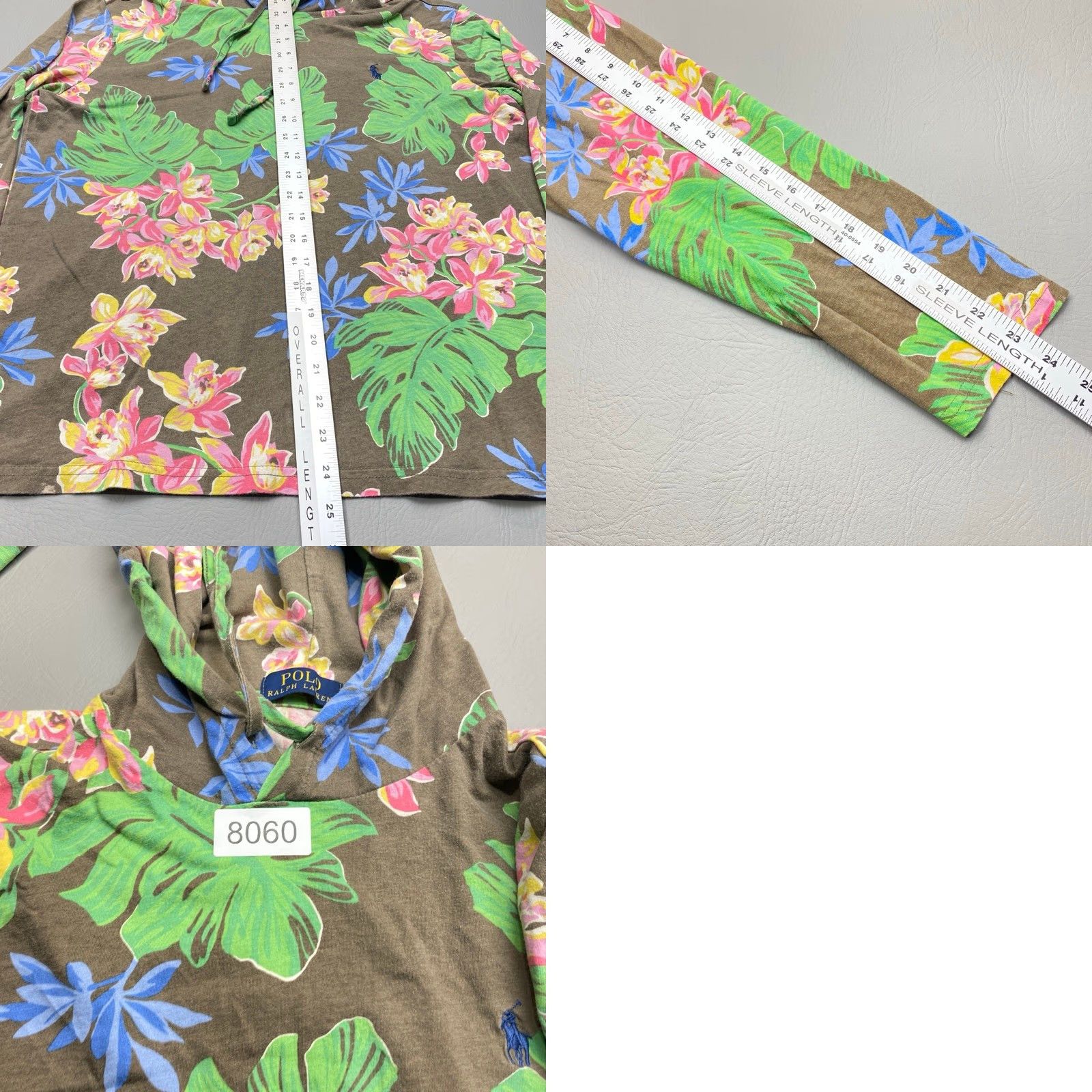 Polo Ralph Lauren Polo Ralph Lauren Hoodie Mens Medium Tropical Spa Floral Lightweight Casual 8060 Size US M / EU 48-50 / 2 - 8 Thumbnail