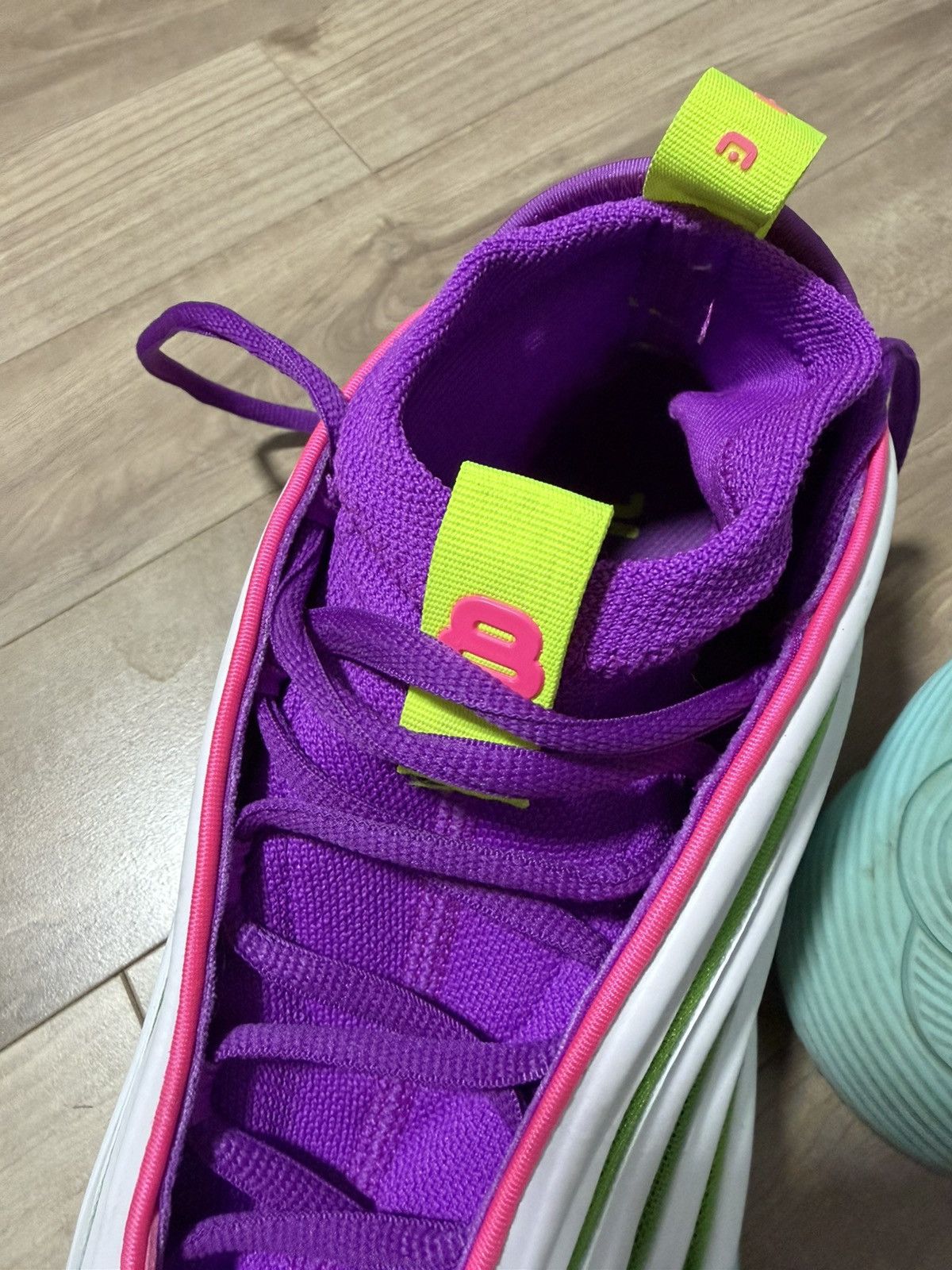 Adidas Jalen Williams x adidas Harden Vol. 9 White Lucid Lime Pink Size US 13 / EU 46 - 5 Thumbnail