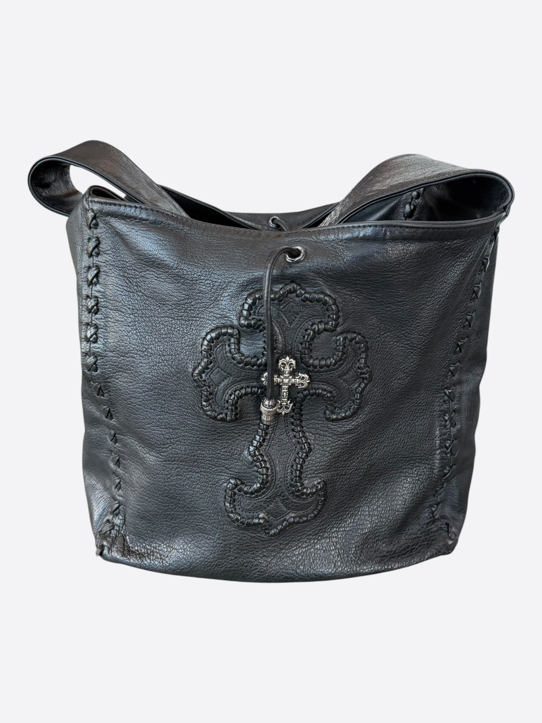 Chrome Hearts Chrome Hearts Black Filigree Cross Patch Bag Size ONE SIZE - 1 Thumbnail