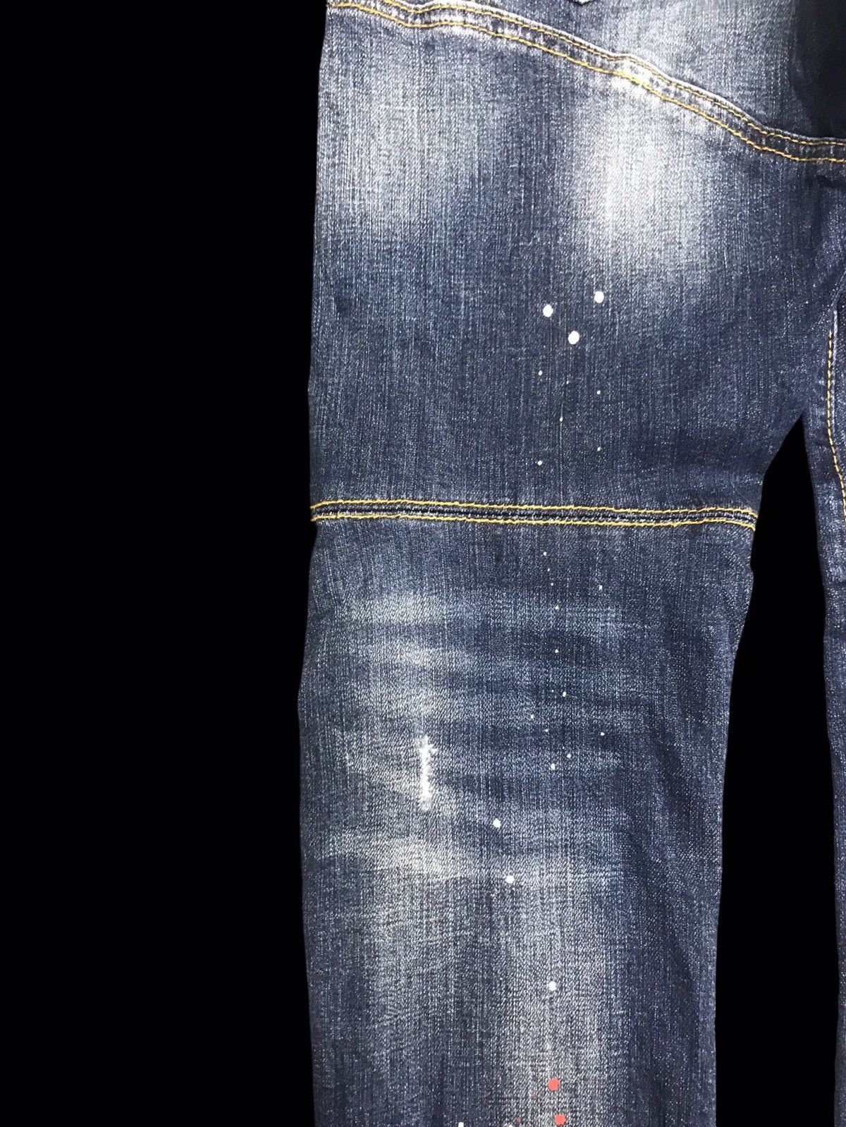 Designer × Dsquared2 × Seditionaries 💥PUNK STYLE💥DSQUARED2 Distressed Painter Denim F149 Size US 33 - 13 Thumbnail
