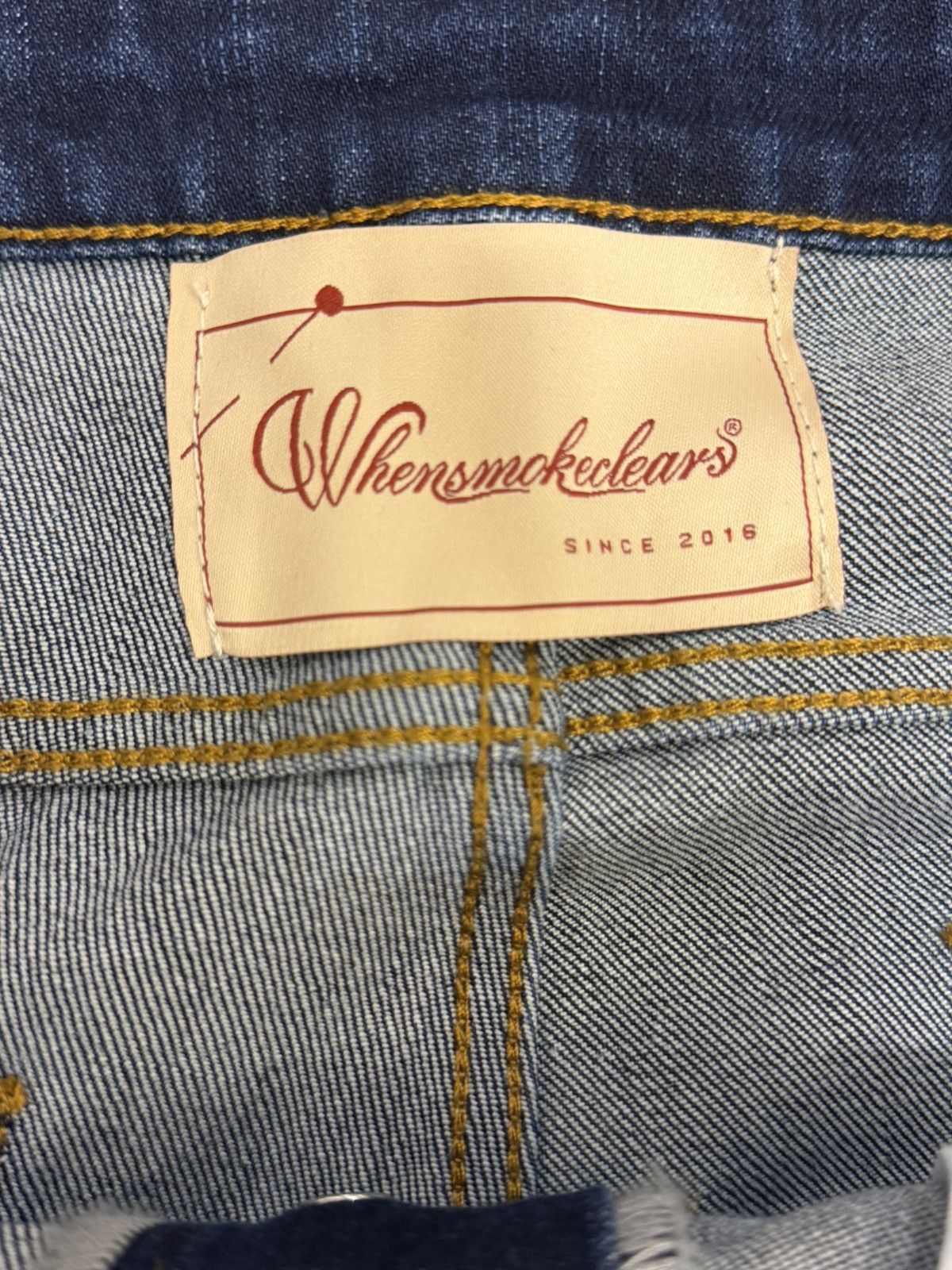 Whensmokeclears Fumi x WhenSmokeClears Pearl Blue Denim Jeans Size US 32 / EU 48 - 3 Thumbnail