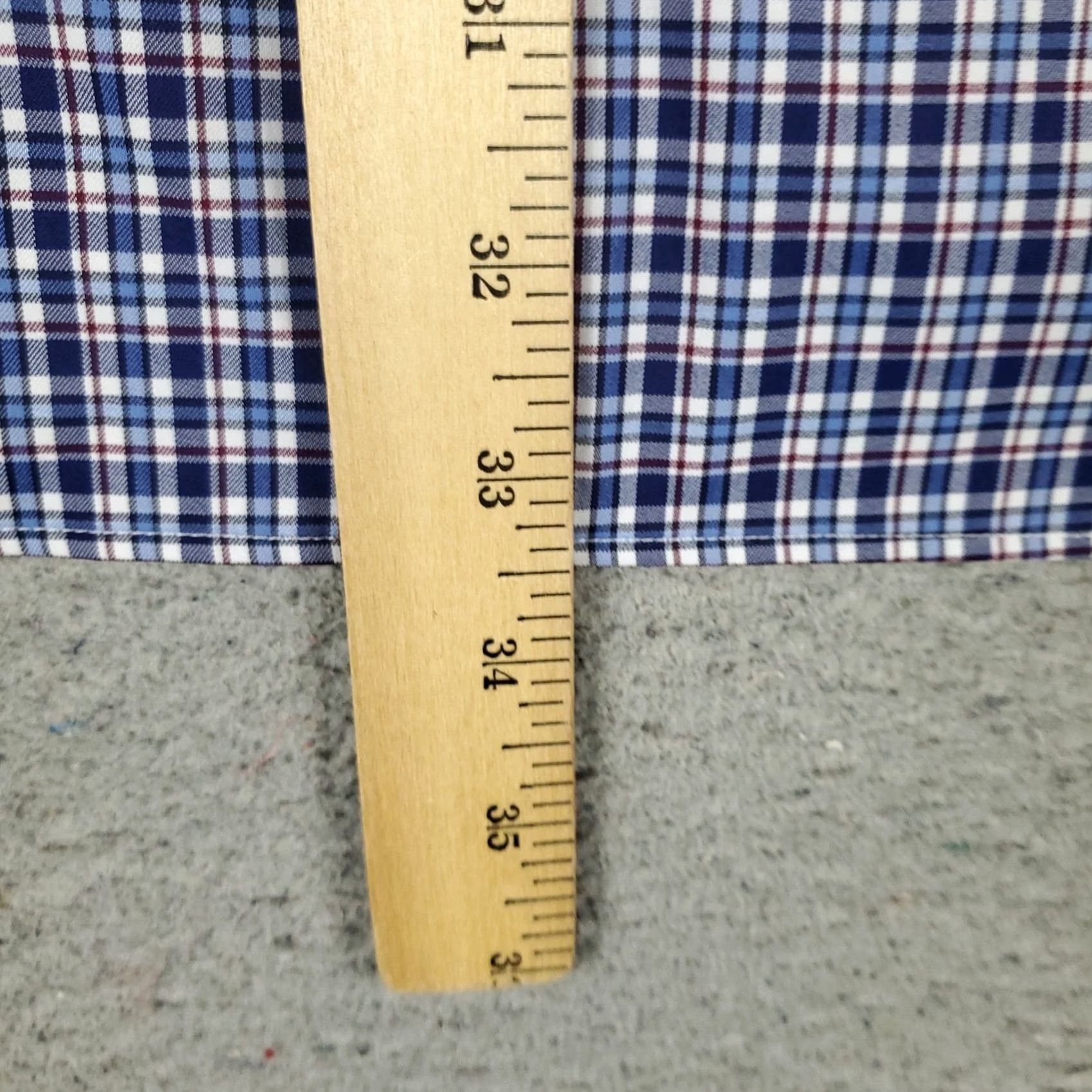Ralph Lauren Ralph Lauren Shirt Mens XL Blue Plaid Nylon Button-Up Long Sleeve Polo Pony Logo Button-Down Casual Formal Workwear Vintage: No Size US XL / EU 56 / 4 - 4 Thumbnail