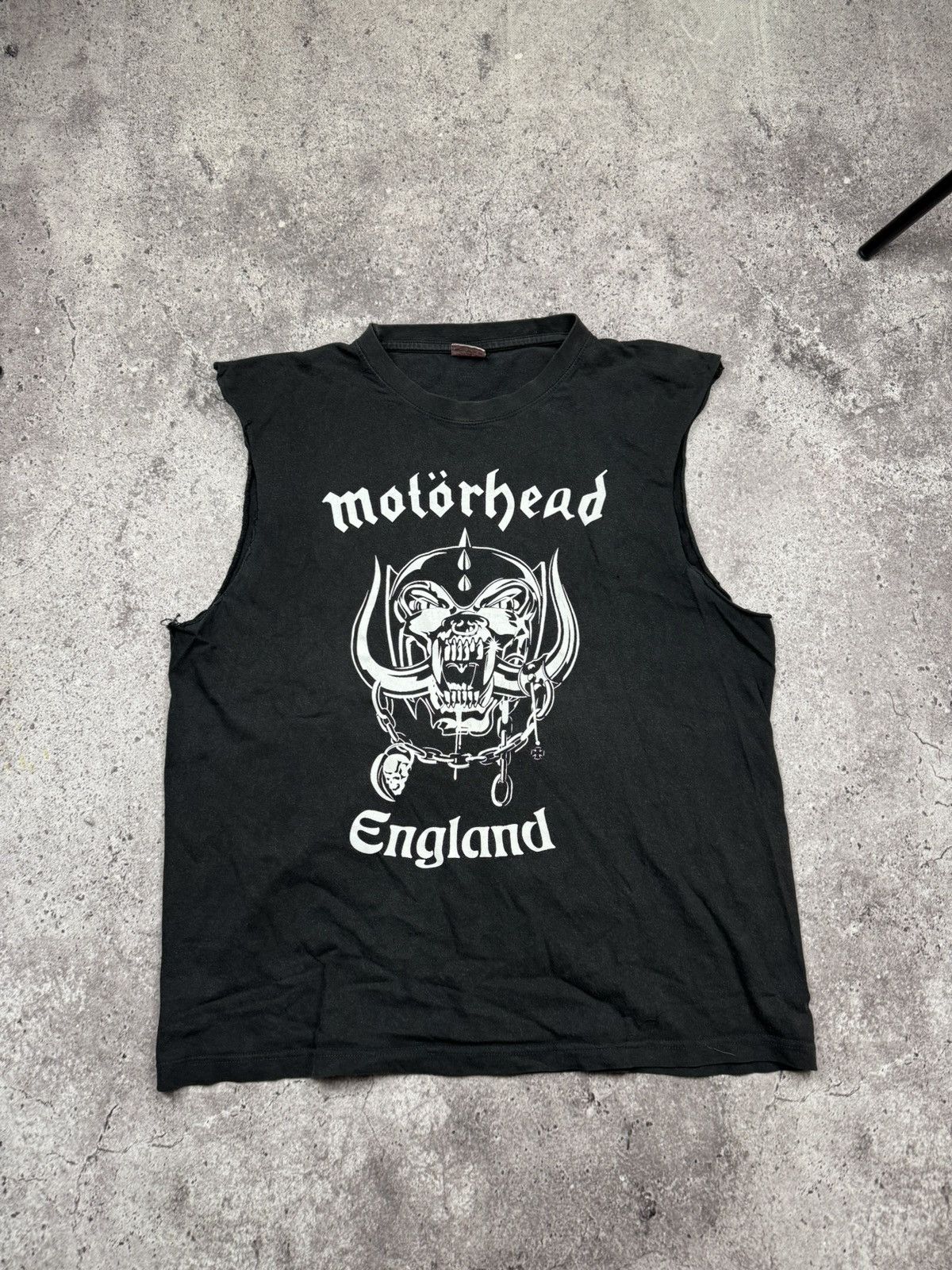 Band Tees Vintage Thrashed Motörhead Tank Top Band Sleeveless tee Size US L / EU 52-54 / 3 - 1 Thumbnail
