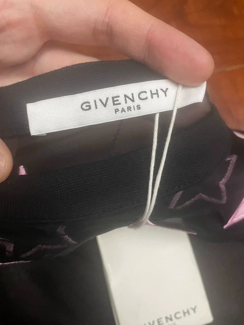 Givenchy Givenchy Classic Black Star Patterned Mesh Short Sleeve Size US M / EU 48-50 / 2 - 2 Thumbnail