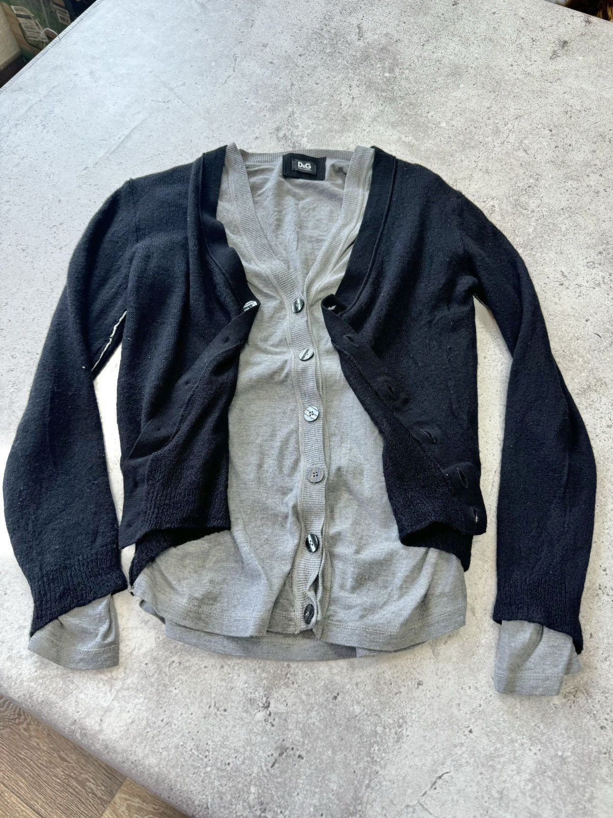 Dolce & Gabbana Vintage Dolce&Gabbana Double Layer Cardigan Size US S / EU 44-46 / 1 - 1 Thumbnail