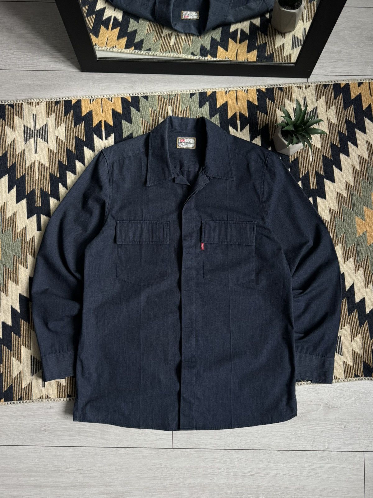Levi's Vintage Levi’s Sta-Prest Button Up Shirt Size US M / EU 48-50 / 2 - 1 Thumbnail