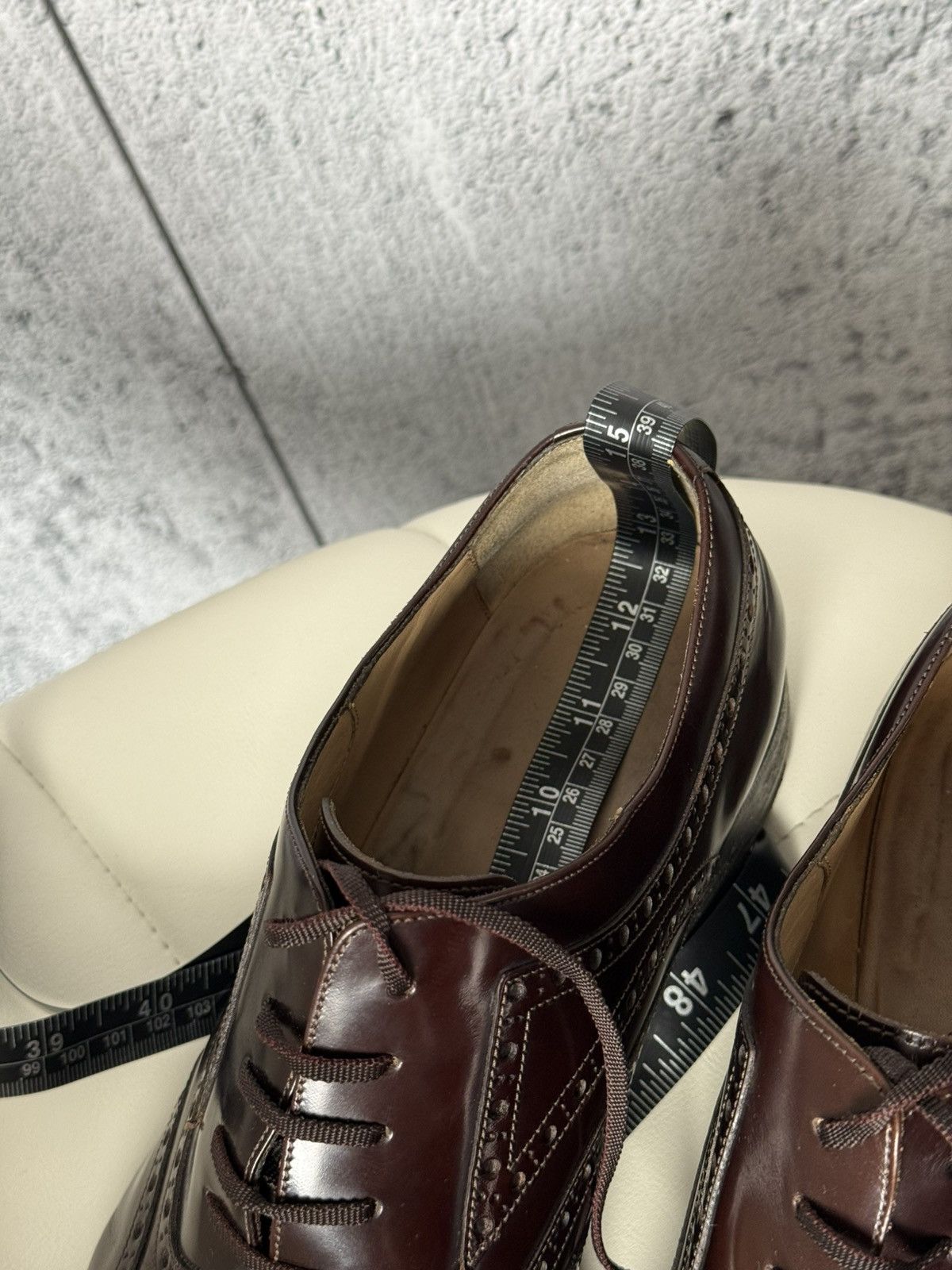 Gucci Gucci Leather Brogue Oxford Dress Shoes Men’s Size 46E Size US 13 / EU 46 - 25 Thumbnail
