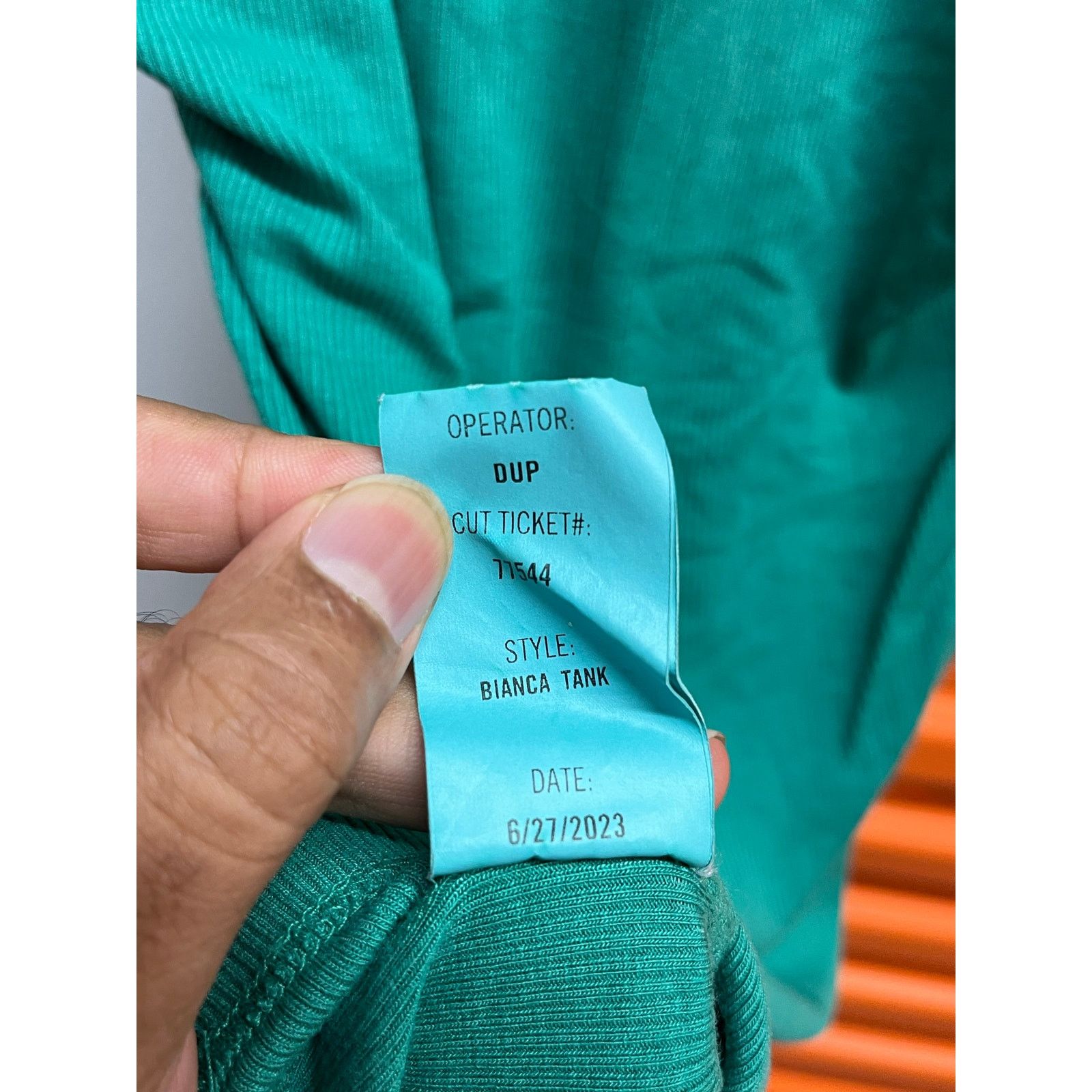 Agolde AGOLDE - Bianca ribbed-knit tank top / Green / Small Size S / US 4 / IT 40 - 6 Thumbnail