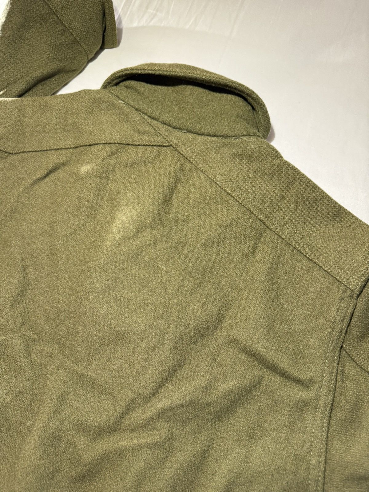 Vintage ***FINAL DROP***RARE 60s HEAVY WOOL MILITARY BUTTON UP M-XL Size US L / EU 52-54 / 3 - 14 Thumbnail