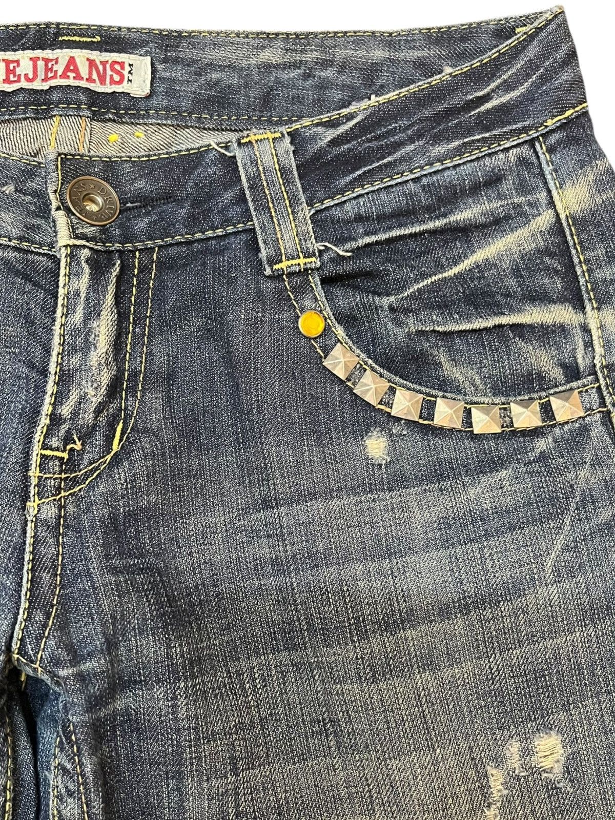 If Six Was Nine × Seditionaries Vintage Drive Jeans Flare Bootcut Embroidery Denim Size US 30 / EU 46 - 8 Thumbnail