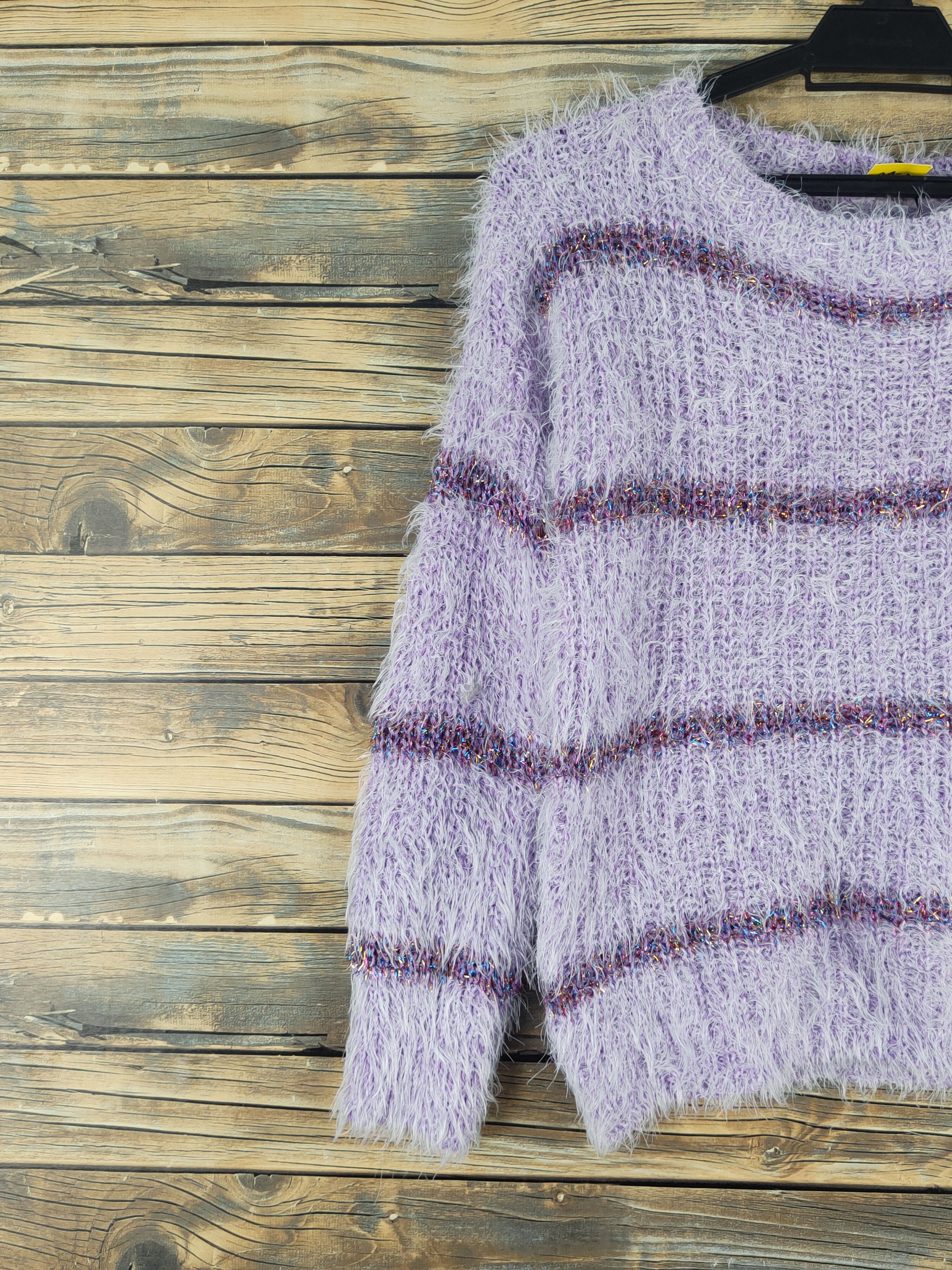 Japanese Brand Japanese Brand Purple Shag Shaggy Fur Mohair Knitwear #W1657 Size S / US 4 / IT 40 - 3 Thumbnail