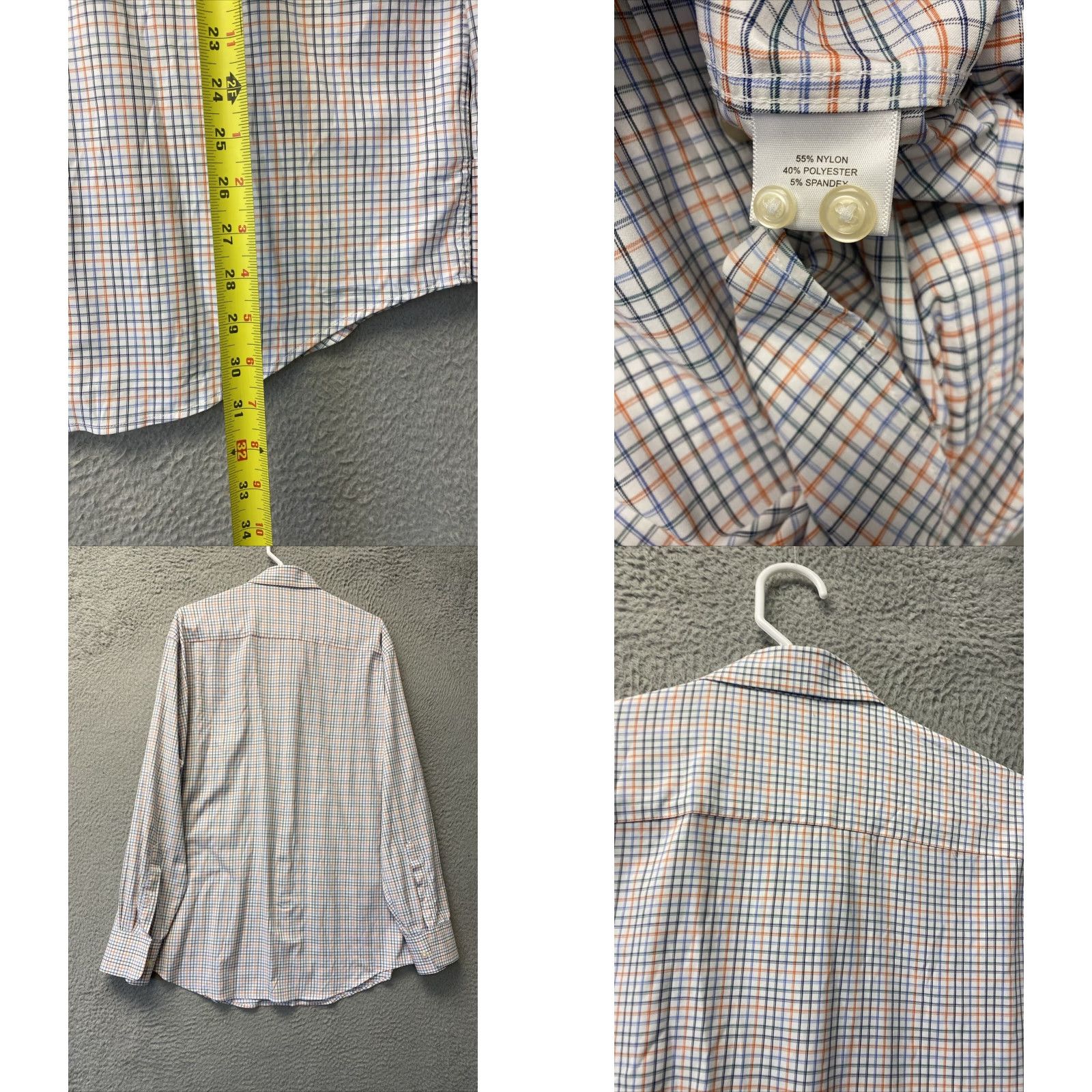 Peter Millar Peter Millar Button Shirt Summer Comfort Golf Men's L Plaid 58-40 Size US L / EU 52-54 / 3 - 8 Thumbnail