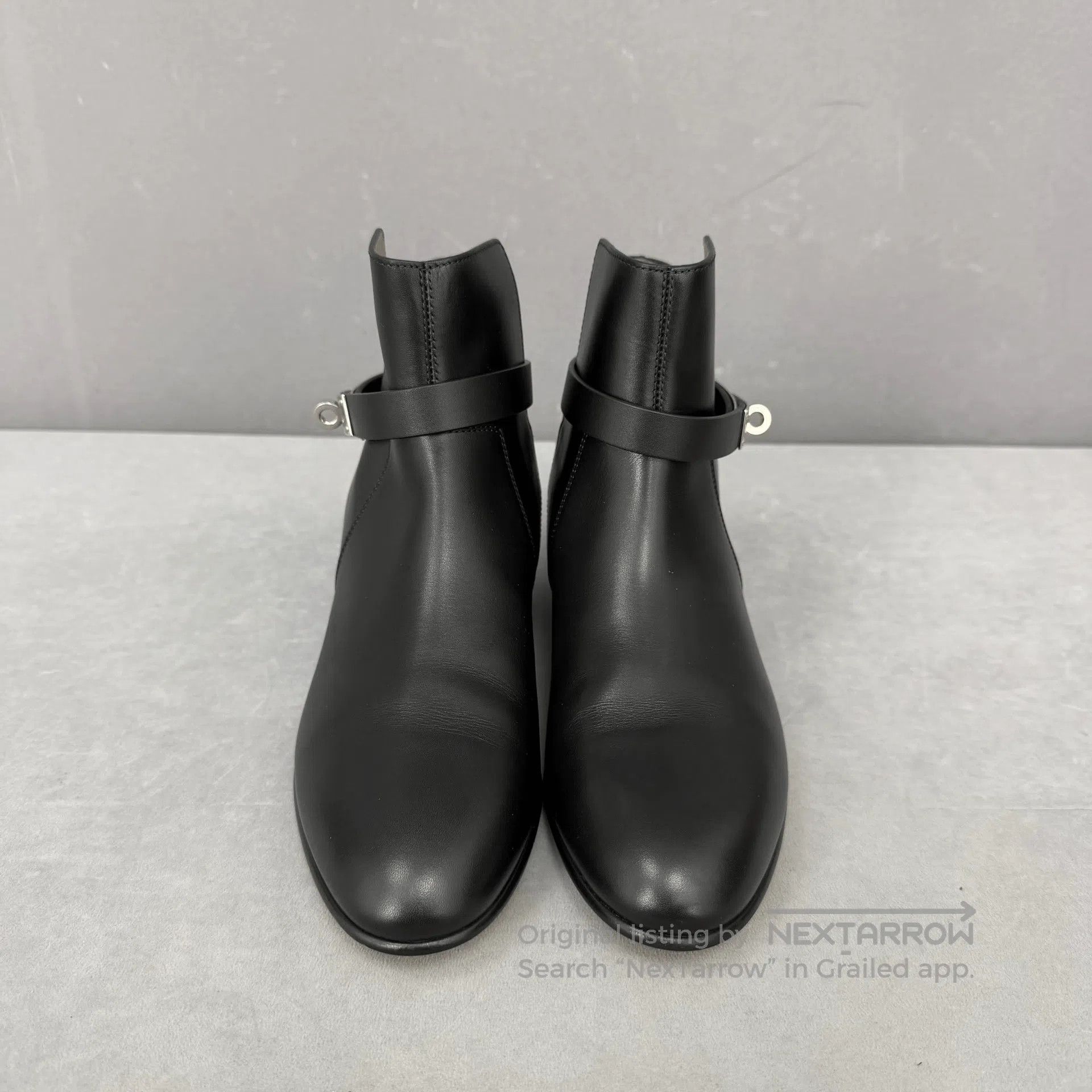 Hermes Hermes Kelly Silver Buckle Chelsea Boots. Size US 6 / IT 36 - 2 Thumbnail