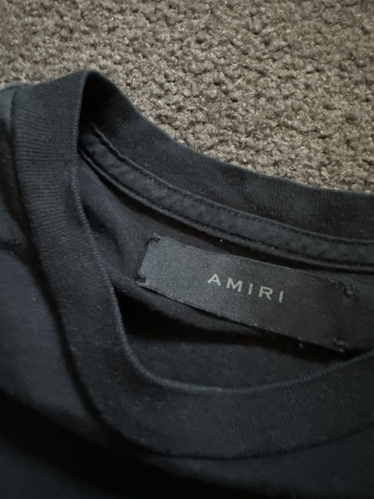 Amiri Amiri Black Cherub Logo tee XS Size US XS / EU 42 / 0 - 3 Thumbnail