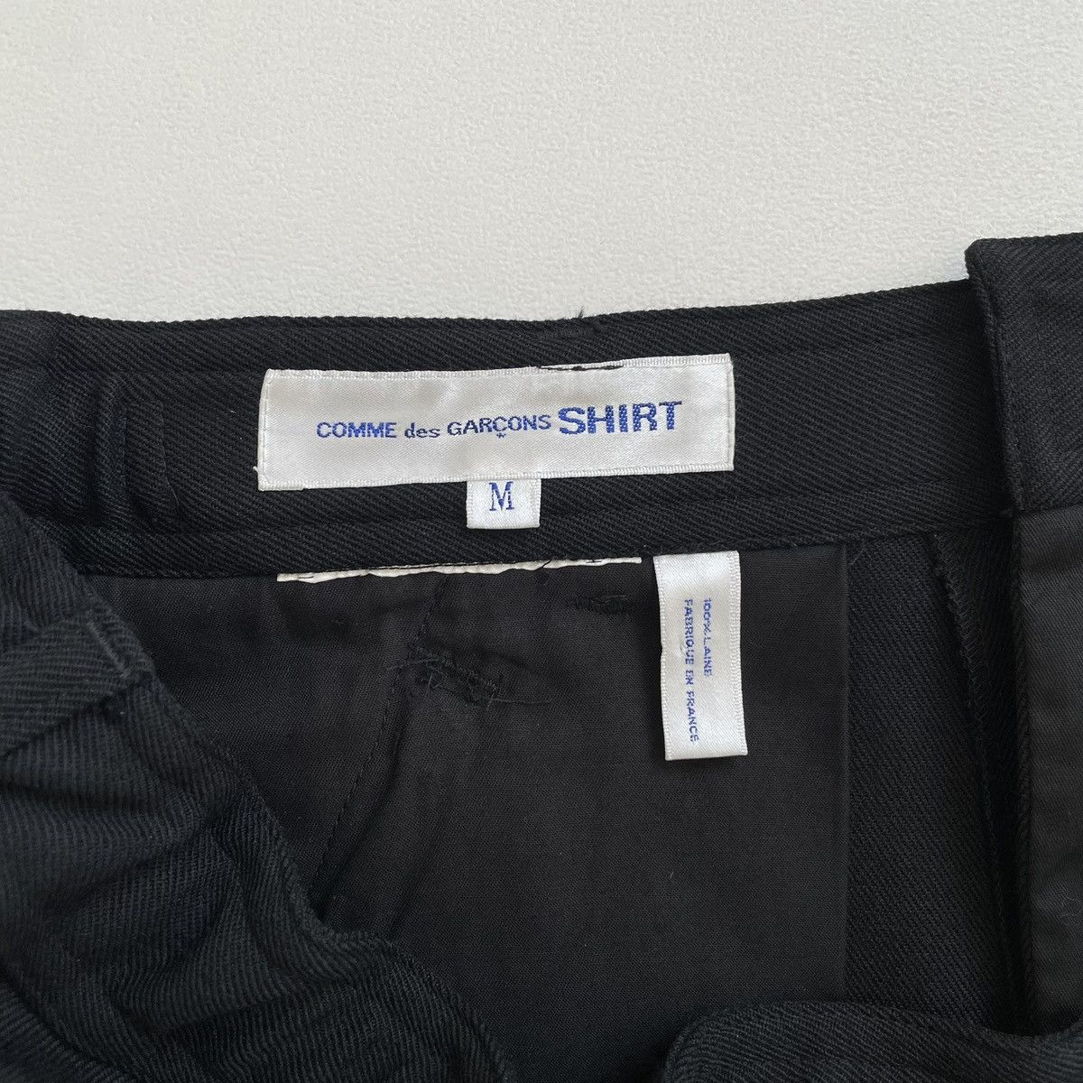 Comme des Garcons Black Wool Wide Leg Utility Trousers Size US 32 / EU 48 - 6 Thumbnail