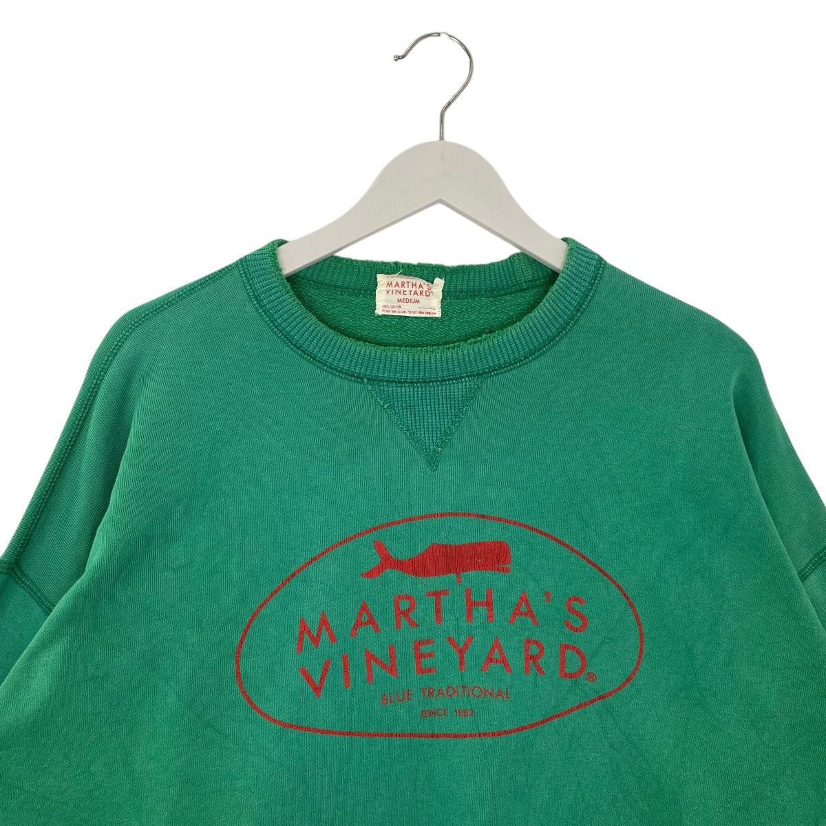 Vintage Vintage 90s Martha’s Vineyard Big Logo Crewneck Green Size US M / EU 48-50 / 2 - 4 Thumbnail