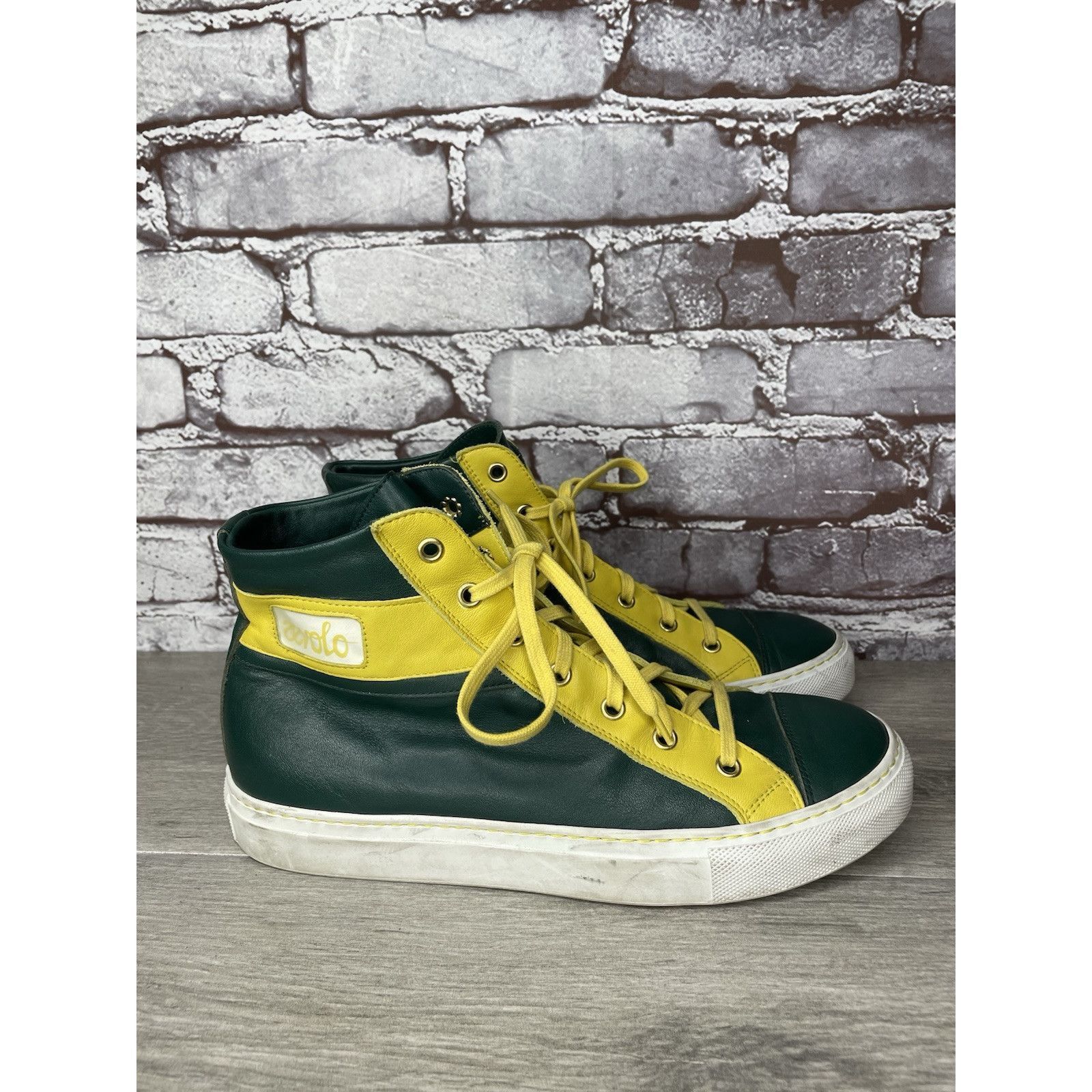 Renzo Cardoni RENZO DERBY Elijah John Yarra (PH) Aevolo Green Leather Yell Size US 9 / IT 39 - 2 Thumbnail