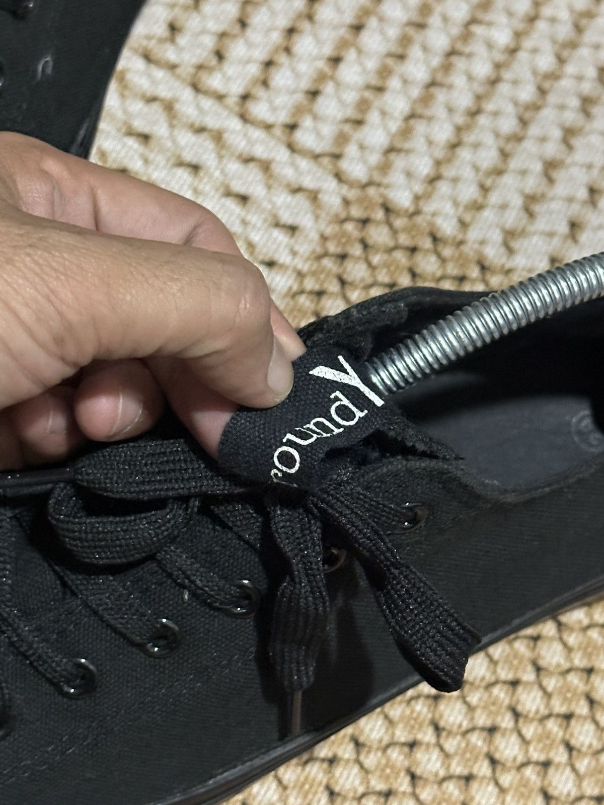 Ground Y SS21 Ground Y Yohji Yamamoto Low Top Black Sneakers Size US 10 / EU 43 - 5 Thumbnail