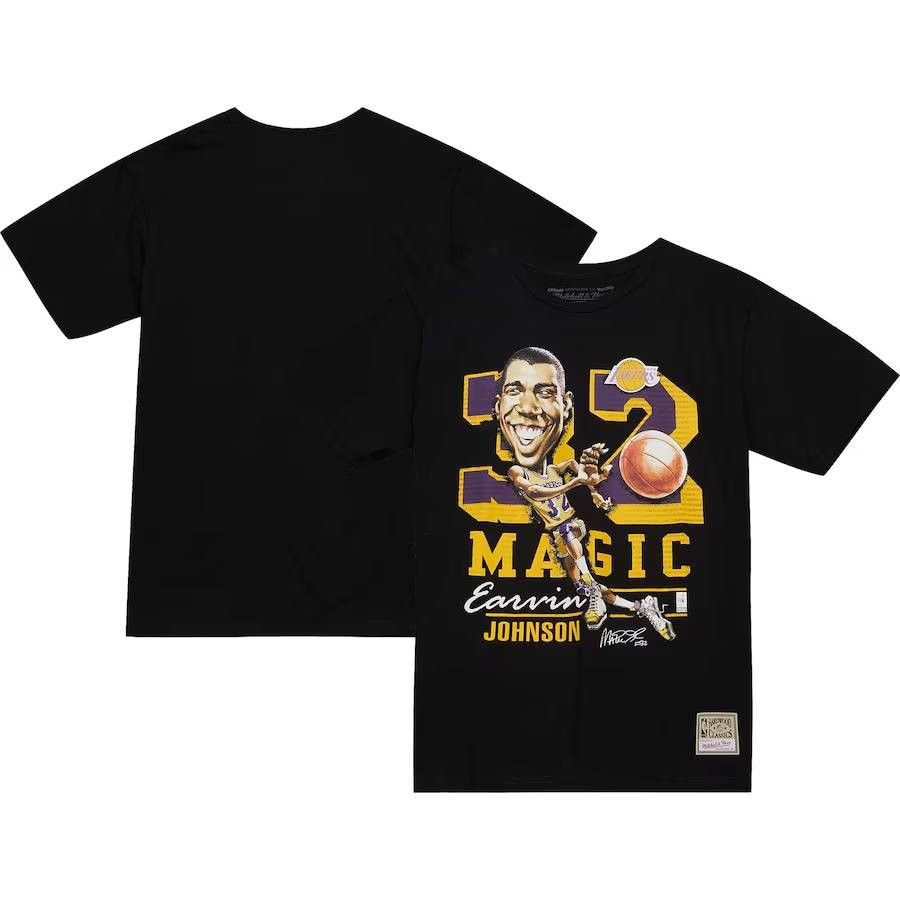 Mitchell & Ness Mitchell & Ness Magic Johnson Lakers Caricature T-Shirt Size US M / EU 48-50 / 2 - 1 Preview