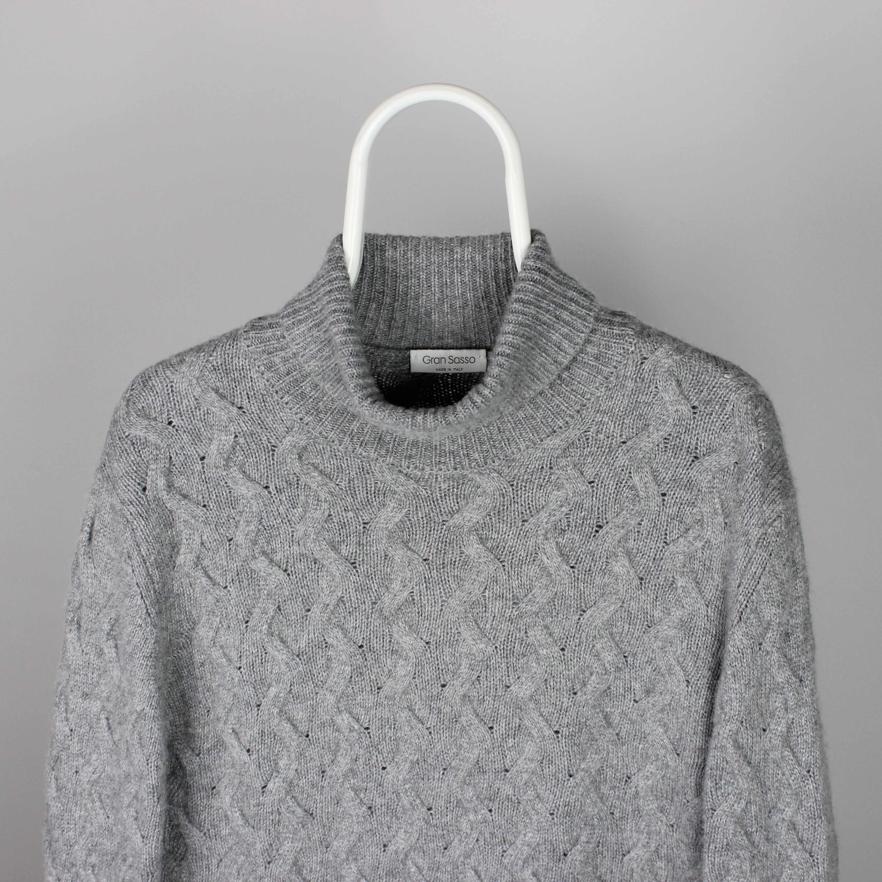 Gran Sasso Gran Sasso sweater jumper men wool pure M L gray Size US L / EU 52-54 / 3 - 2 Thumbnail