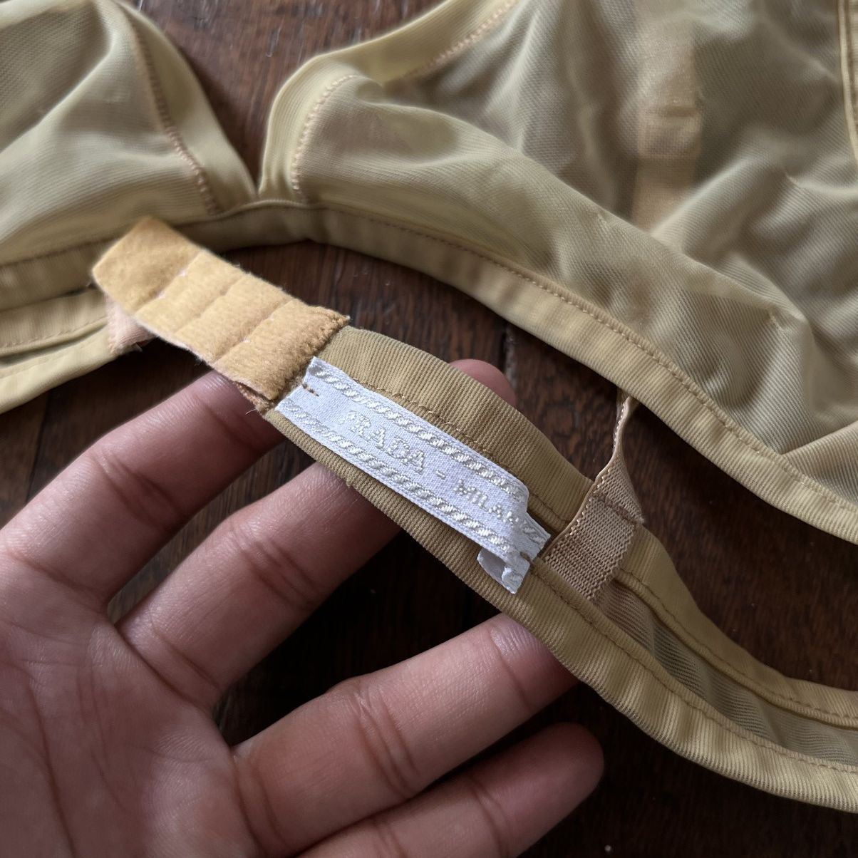 Prada Vintage Prada Sheer Silk Bralette Size ONE SIZE - 4 Thumbnail