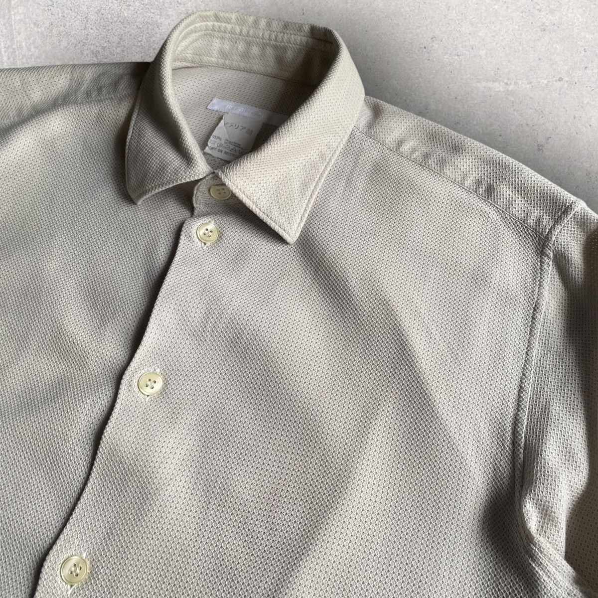 Helmut Lang Helmut Lang Archive Beige Mesh Shirt Size US S / EU 44-46 / 1 - 1 Thumbnail