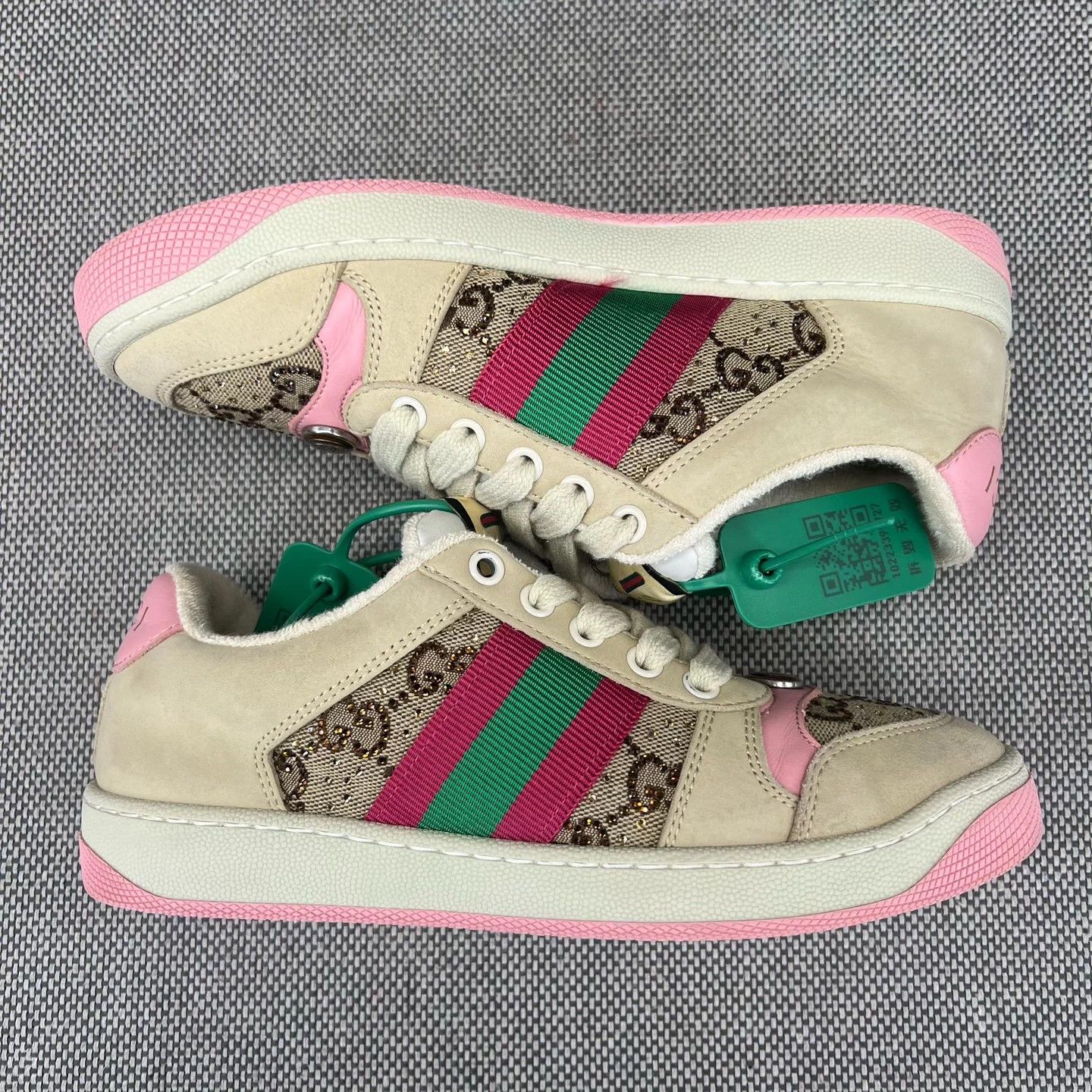 Gucci Gucci W/B/P Distressed 35 MINT Sneakers Size US 4 / IT 34 - 2 Thumbnail