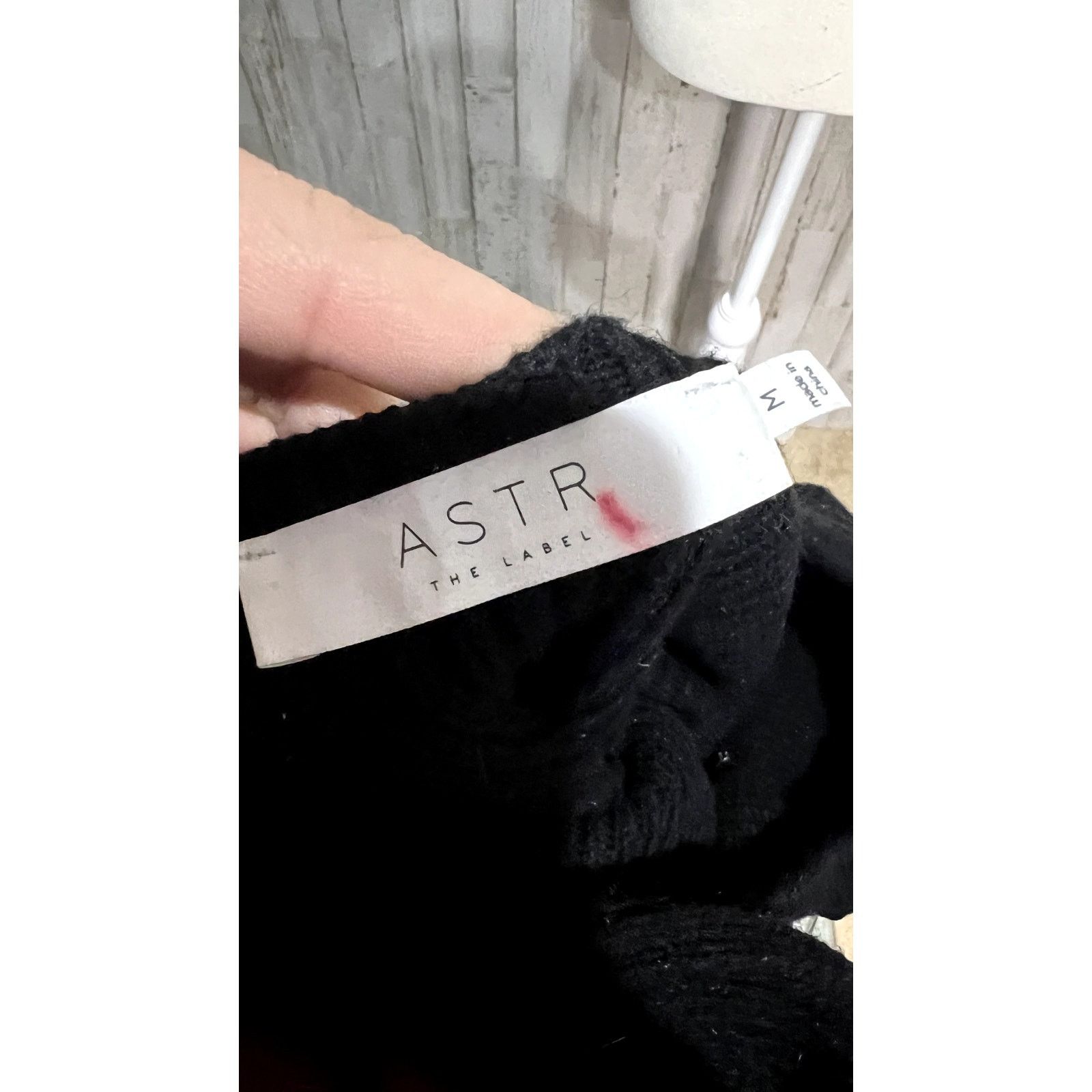 ASTR The Label ASTR The Label Women's Black Ribbed Knit Bodycon Midi Dress Size M / US 6-8 / IT 42-44 - 5 Thumbnail