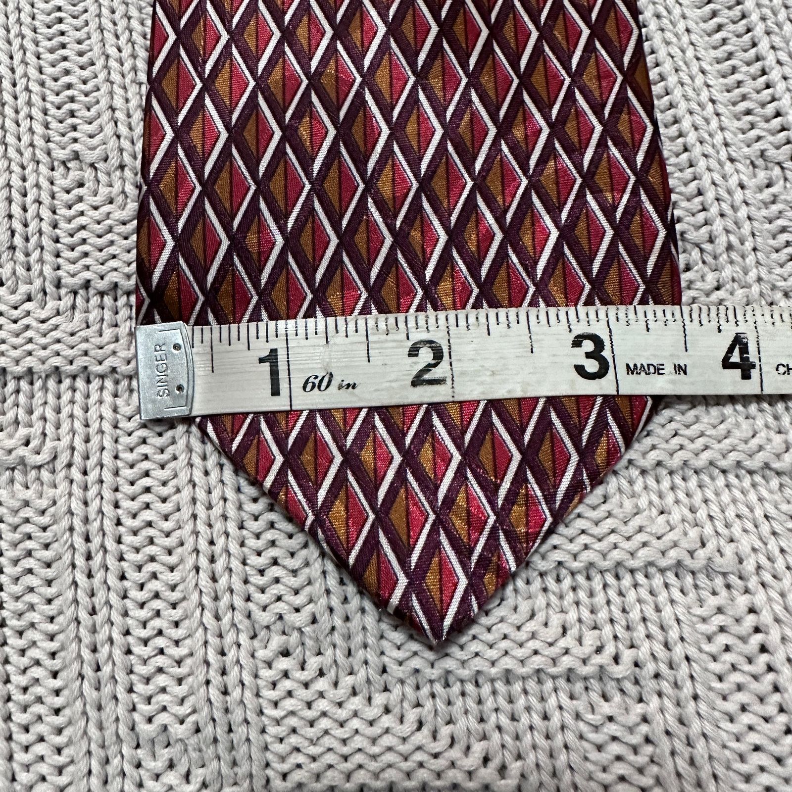 Stanley Blacker Vintage Stanley Blacker brown metallic plaid tie Size ONE SIZE - 5 Thumbnail