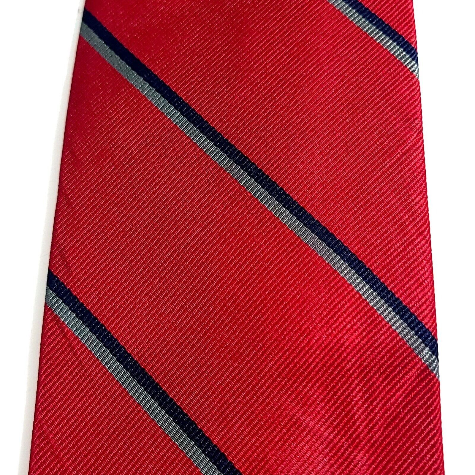 Robert Talbott Robert Talbott Hand Sewn Nordstrom Red Black Gray Striped Wo Size ONE SIZE - 2 Thumbnail