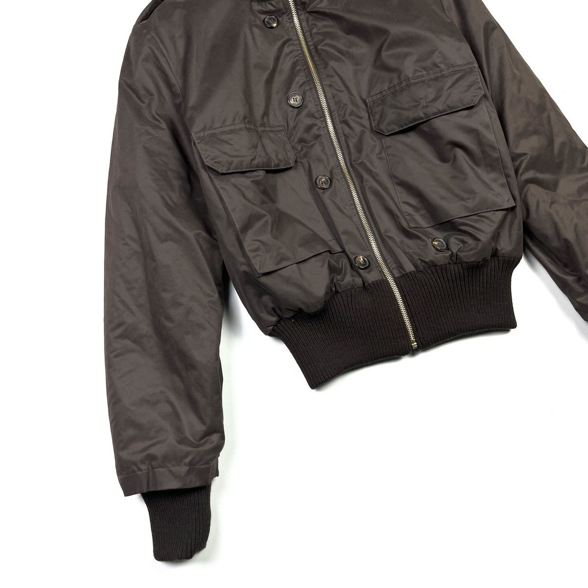 Bogner × Vintage Sonia Bogner Vintage Bomber Jacket Designer Brown Women Size M / US 6-8 / IT 42-44 - 5 Thumbnail