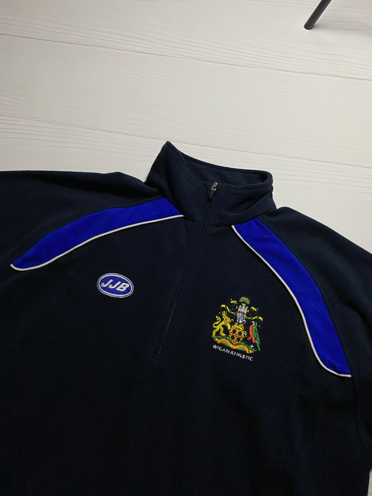 Vintage Vintage JJB Wigan Athletic 2005/06 1/4 fleece jacket soccer Size US L / EU 52-54 / 3 - 11 Thumbnail